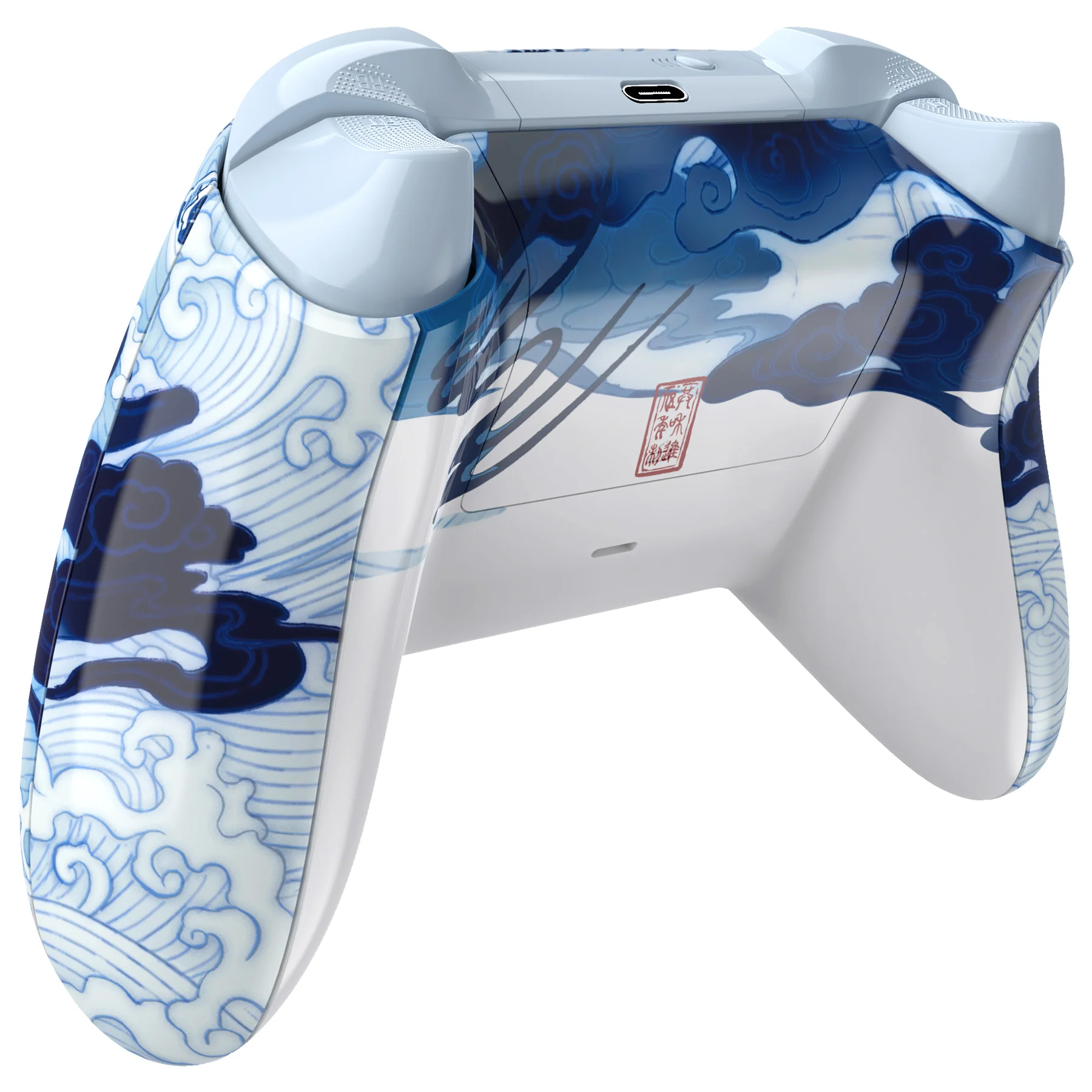 eXtremeRate Full Set Housing Shell Case with Buttons for Xbox Series X & S Controller - Porcelain Dragon - Image 7
