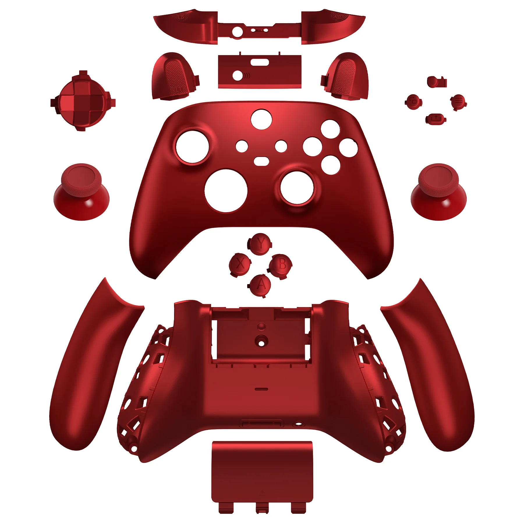 eXtremeRate Full Set Housing Shell Case with Buttons for Xbox Series X & S Controller - Scarlet Red - Image 8