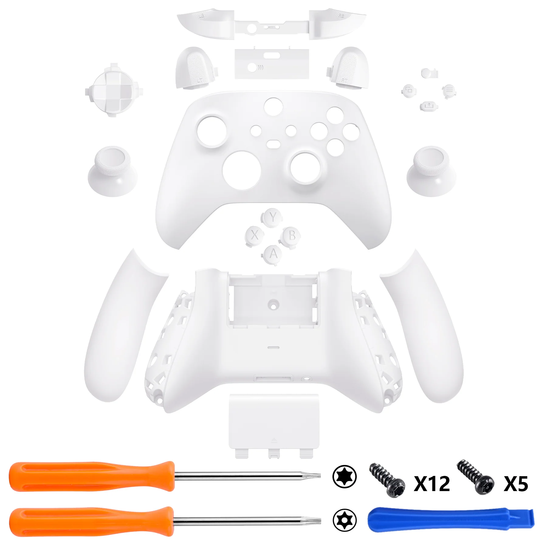 eXtremeRate Full Set Housing Shell Case with Buttons for Xbox Series X & S Controller - White - Image 2