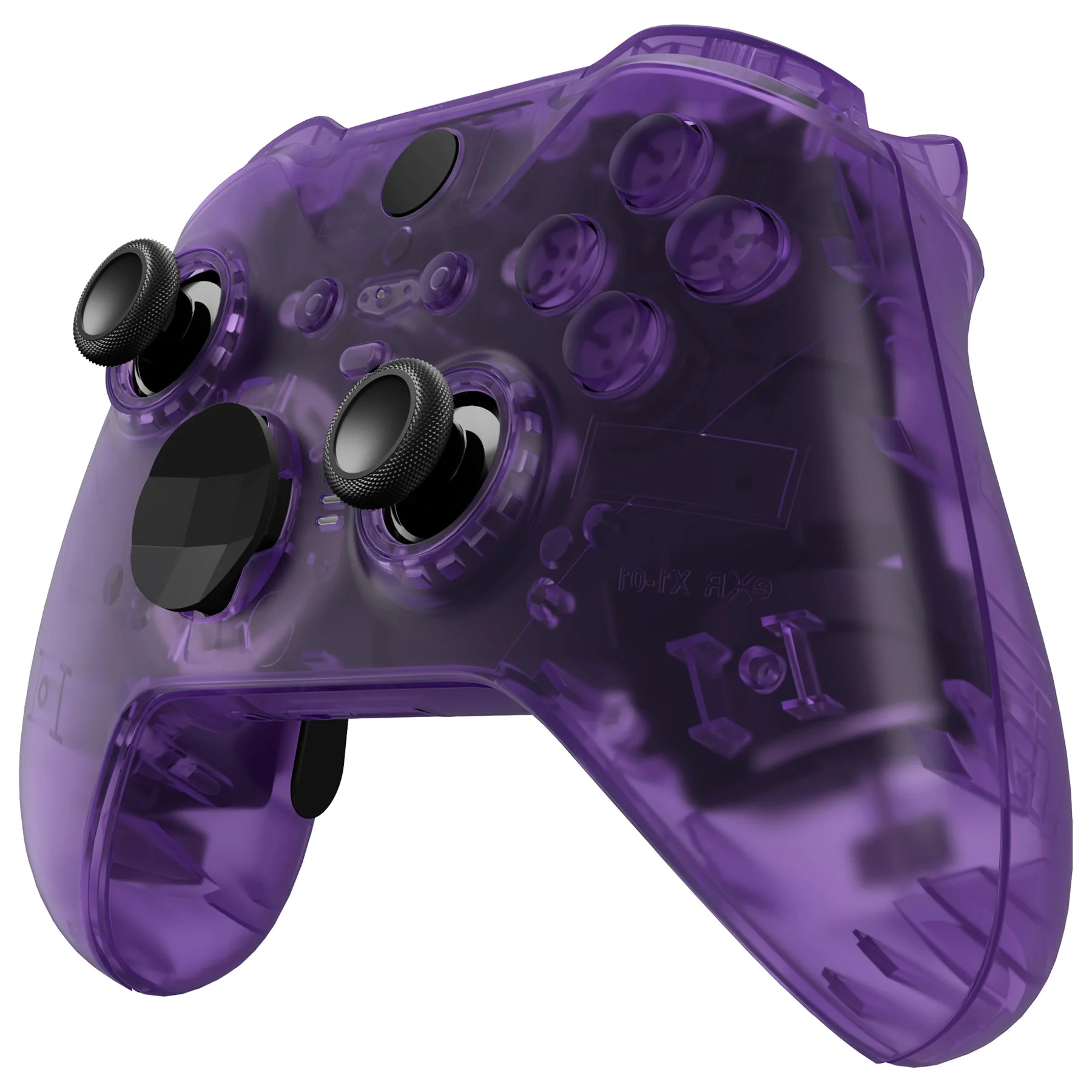 eXtremeRate Full Set Shell with Buttons for Xbox One Elite Series 2 & Elite 2 Core Controller (Model 1797) - Clear Atomic Purple - Image 6