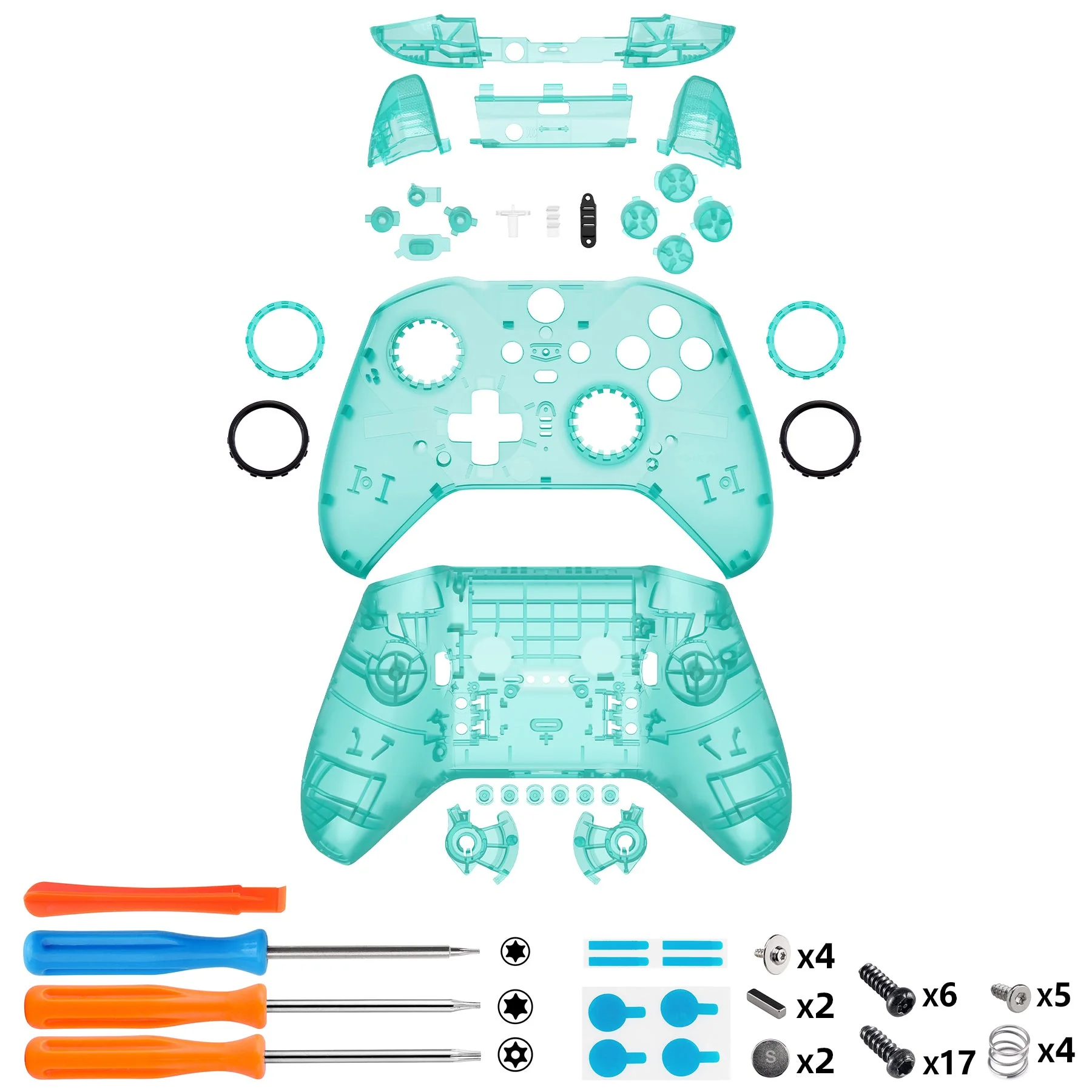 eXtremeRate Full Set Shell with Buttons for Xbox One Elite Series 2 & Elite 2 Core Controller (Model 1797) - Emerald Green - Image 2