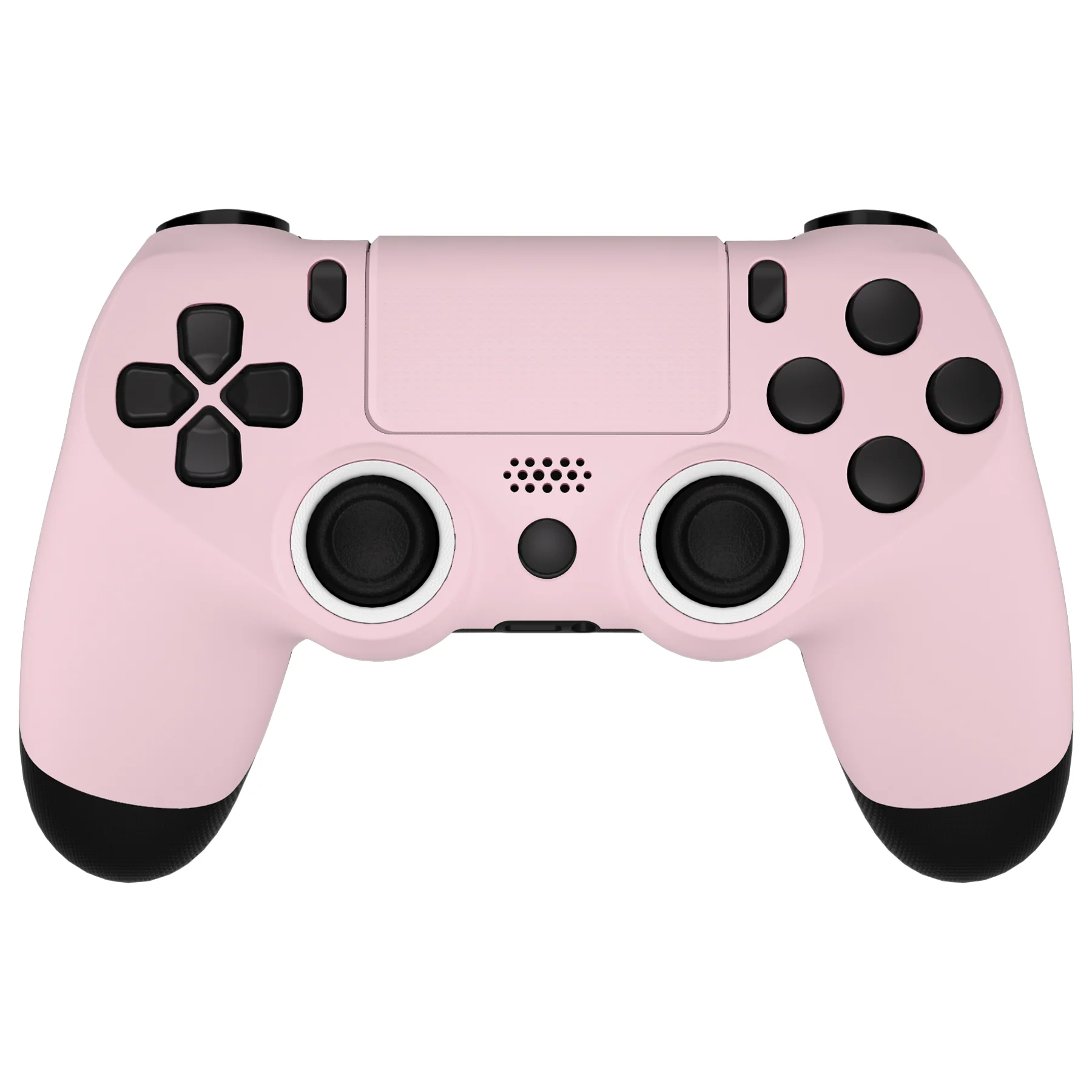 eXtremeRate Ghost Redesigned Front Housing Shell with Touch Pad Compatible with PS4 Slim Pro Controller JDM-040/050/055 - Cherry Blossoms Pink - Image 2