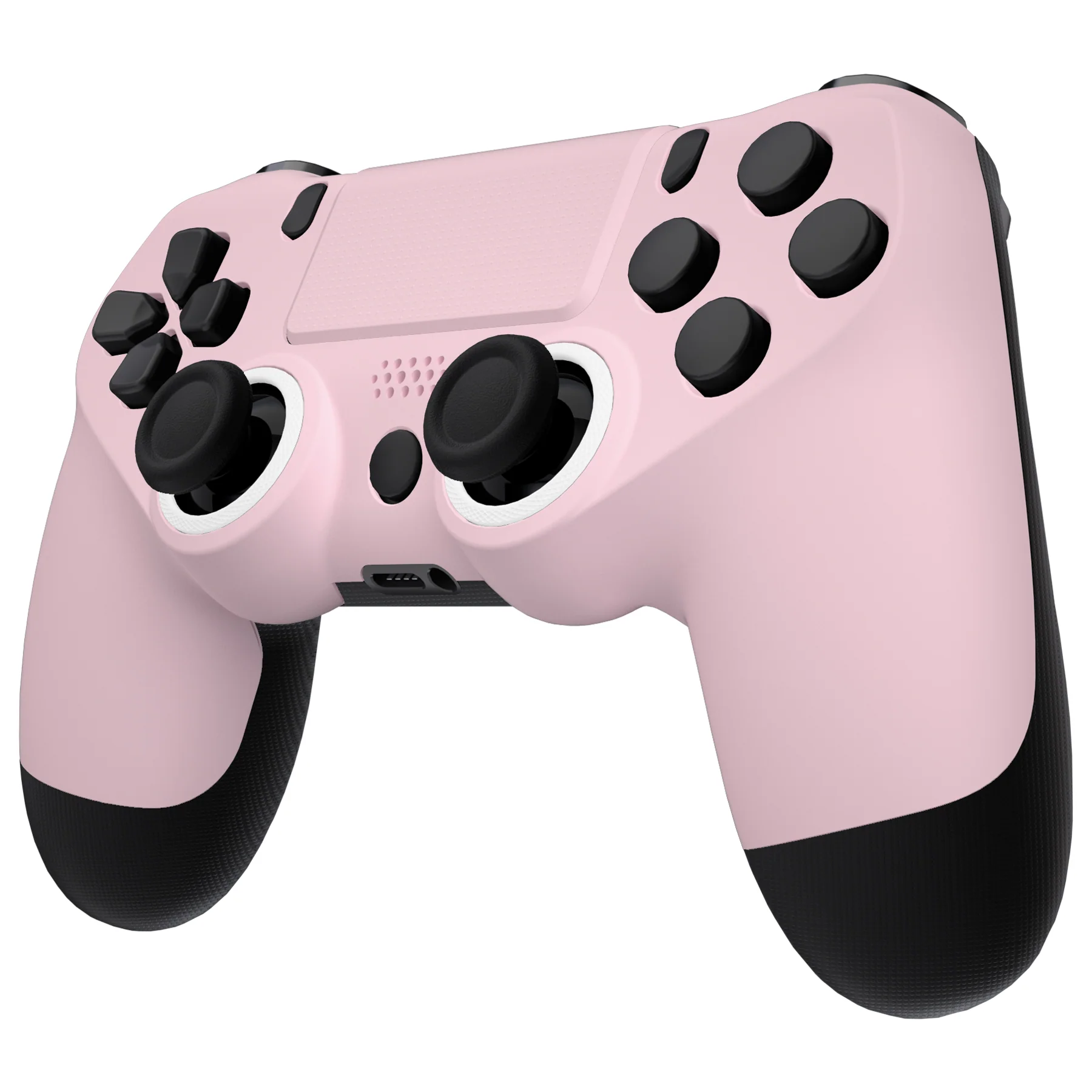 eXtremeRate Ghost Redesigned Front Housing Shell with Touch Pad Compatible with PS4 Slim Pro Controller JDM-040/050/055 - Cherry Blossoms Pink - Image 4