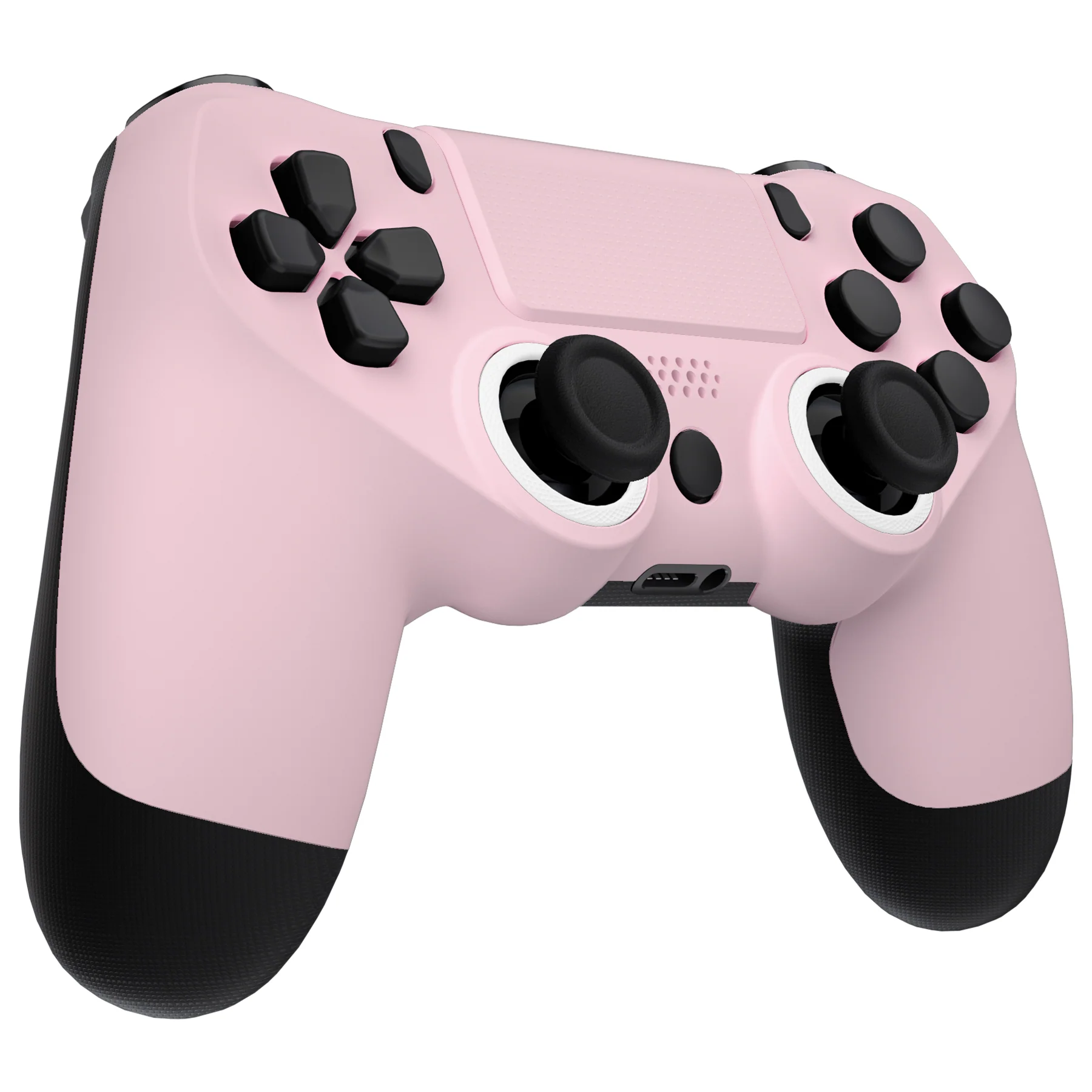 eXtremeRate Ghost Redesigned Front Housing Shell with Touch Pad Compatible with PS4 Slim Pro Controller JDM-040/050/055 - Cherry Blossoms Pink - Image 5