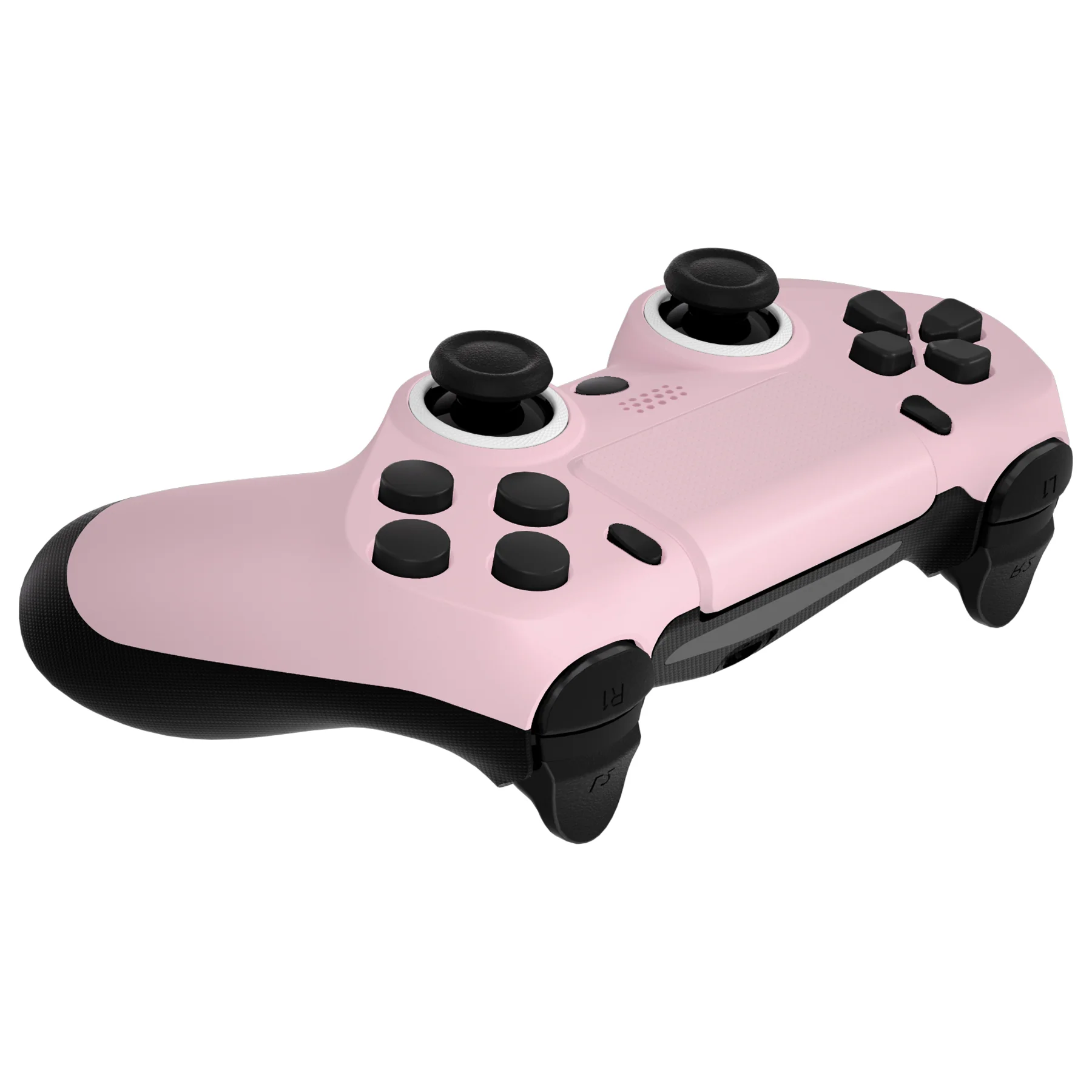 eXtremeRate Ghost Redesigned Front Housing Shell with Touch Pad Compatible with PS4 Slim Pro Controller JDM-040/050/055 - Cherry Blossoms Pink - Image 6