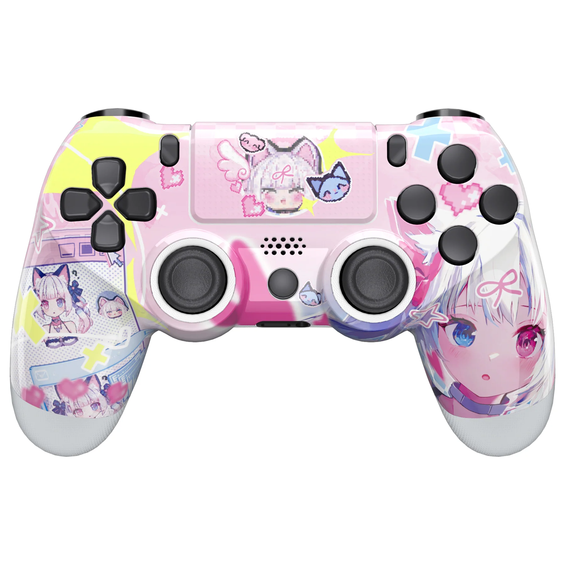 eXtremeRate Ghost Redesigned Front Housing Shell with Touch Pad Compatible with PS4 Slim Pro Controller JDM-040/050/055 - MeWoow - Image 2