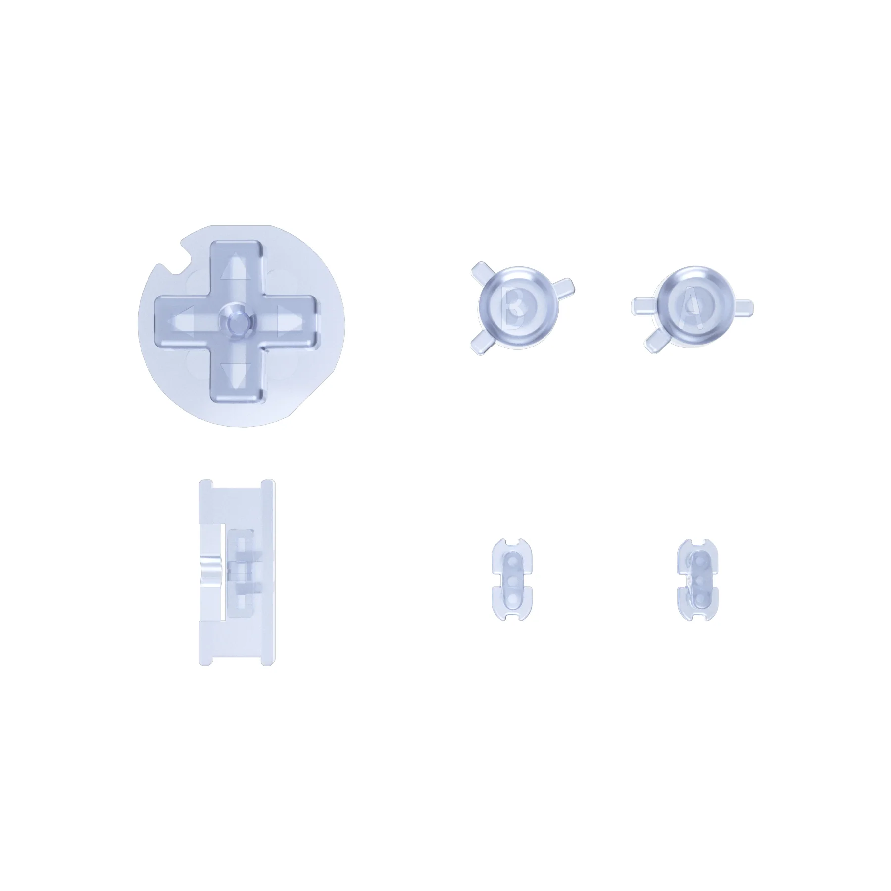 eXtremeRate Replacement Full Set Buttons for Gameboy Color GBC - Clear Glacier Blue - Image 2
