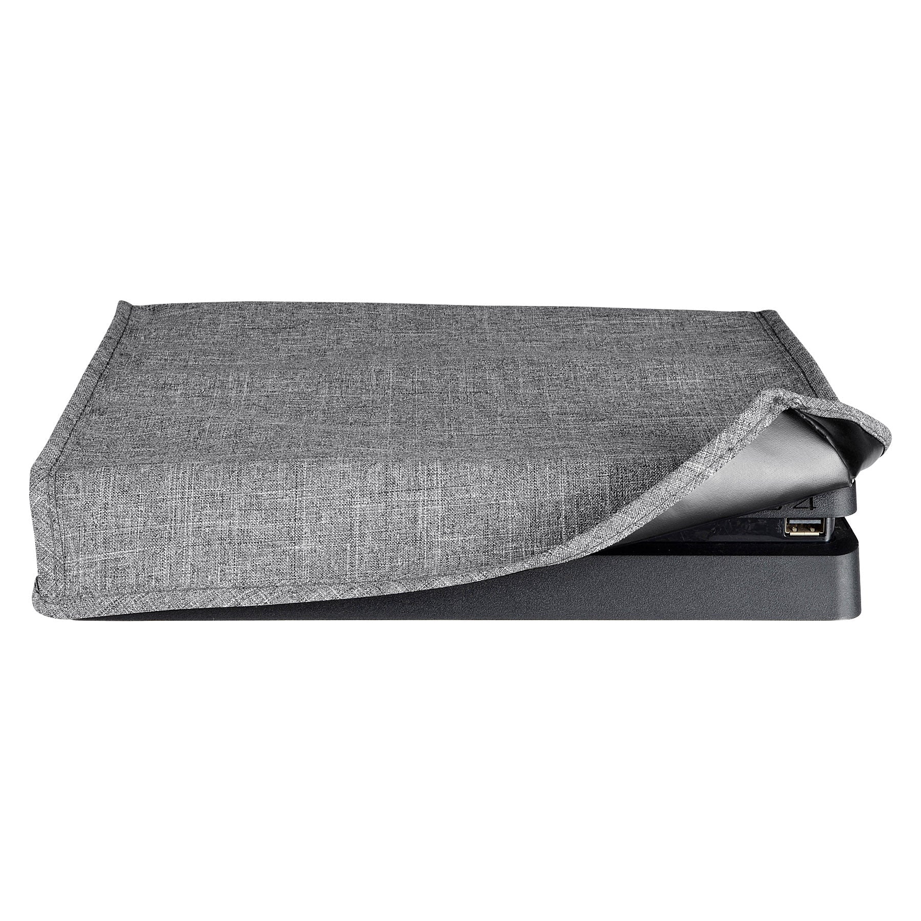 eXtremeRate Horizontal Dust Cover for PS4 slim console - Gray - Image 3