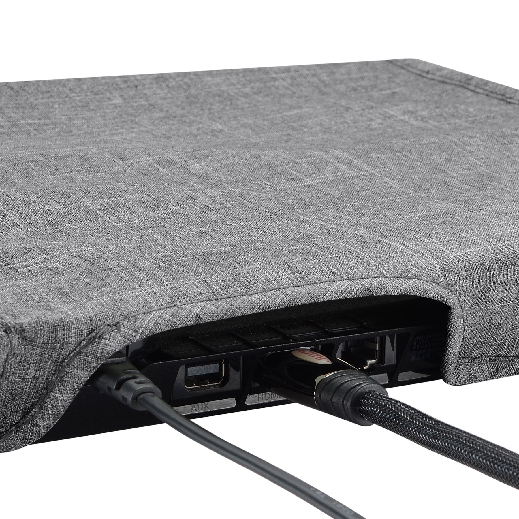eXtremeRate Horizontal Dust Cover for PS4 slim console - Gray - Image 5