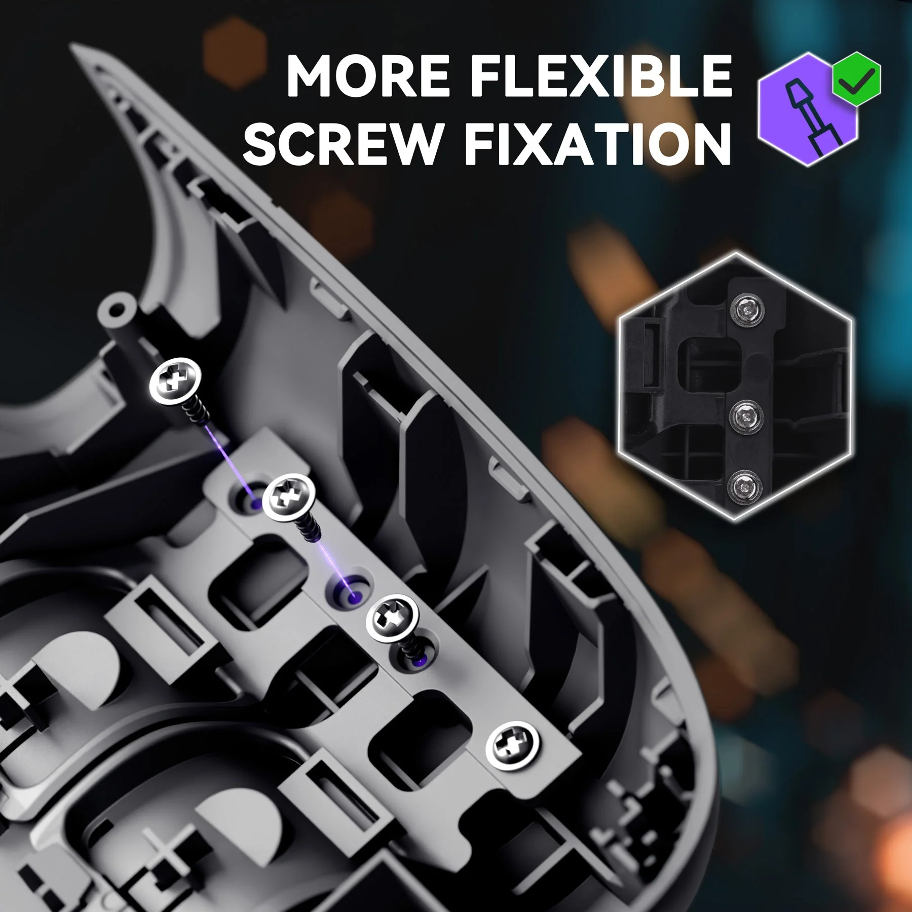 eXtremeRate Interchangeable Back Buttons Bottom Shell for Steam Deck LCD & OLED - with 2 Height Adjustable Buttons - Black - Image 8