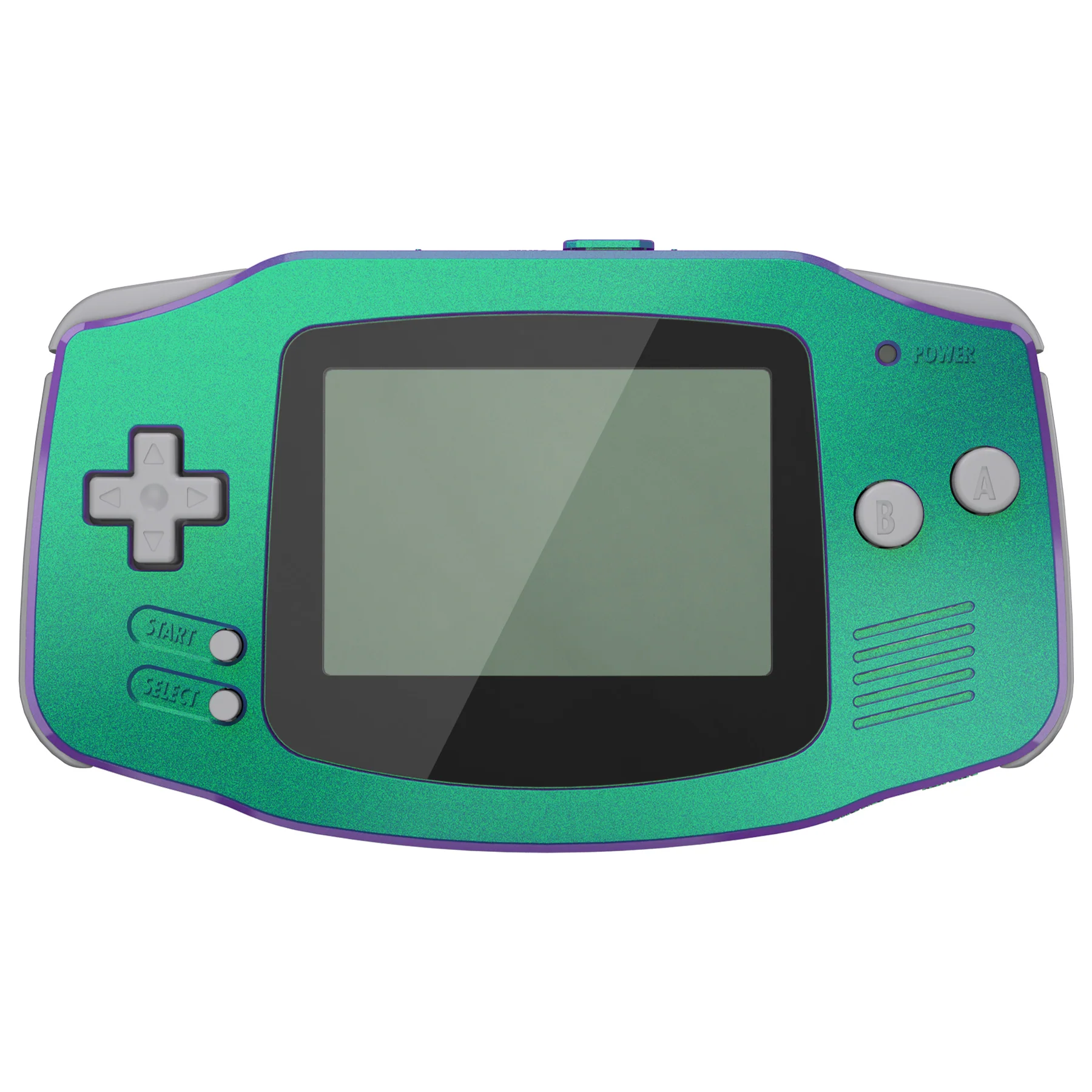 eXtremeRate IPS Ready Upgraded GBA Replacement Full Set Shells with Buttons for Gameboy Advance, Compatible with Both IPS & Standard LCD - Chameleon Green Purple - Image 3