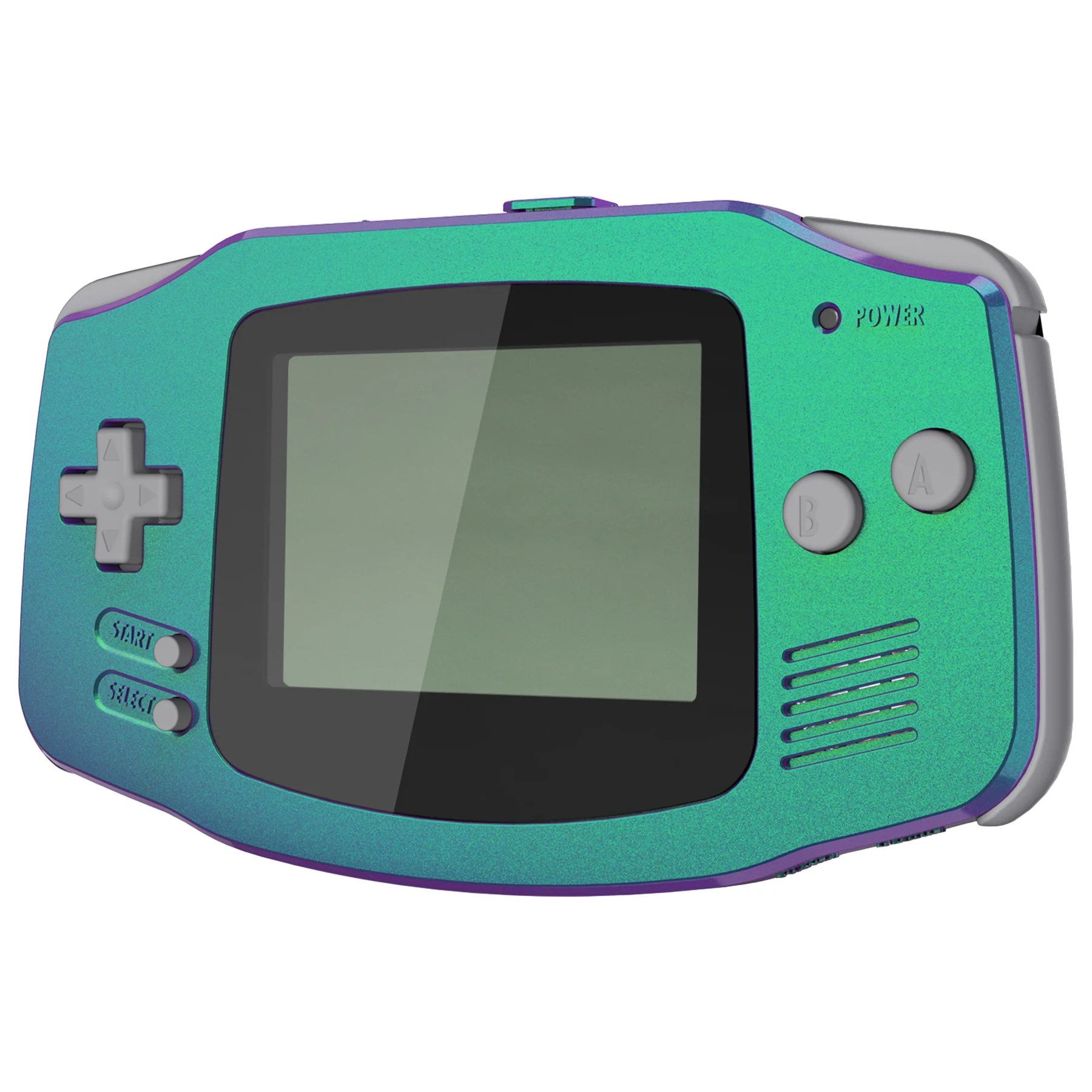 eXtremeRate IPS Ready Upgraded GBA Replacement Full Set Shells with Buttons for Gameboy Advance, Compatible with Both IPS & Standard LCD - Chameleon Green Purple - Image 4
