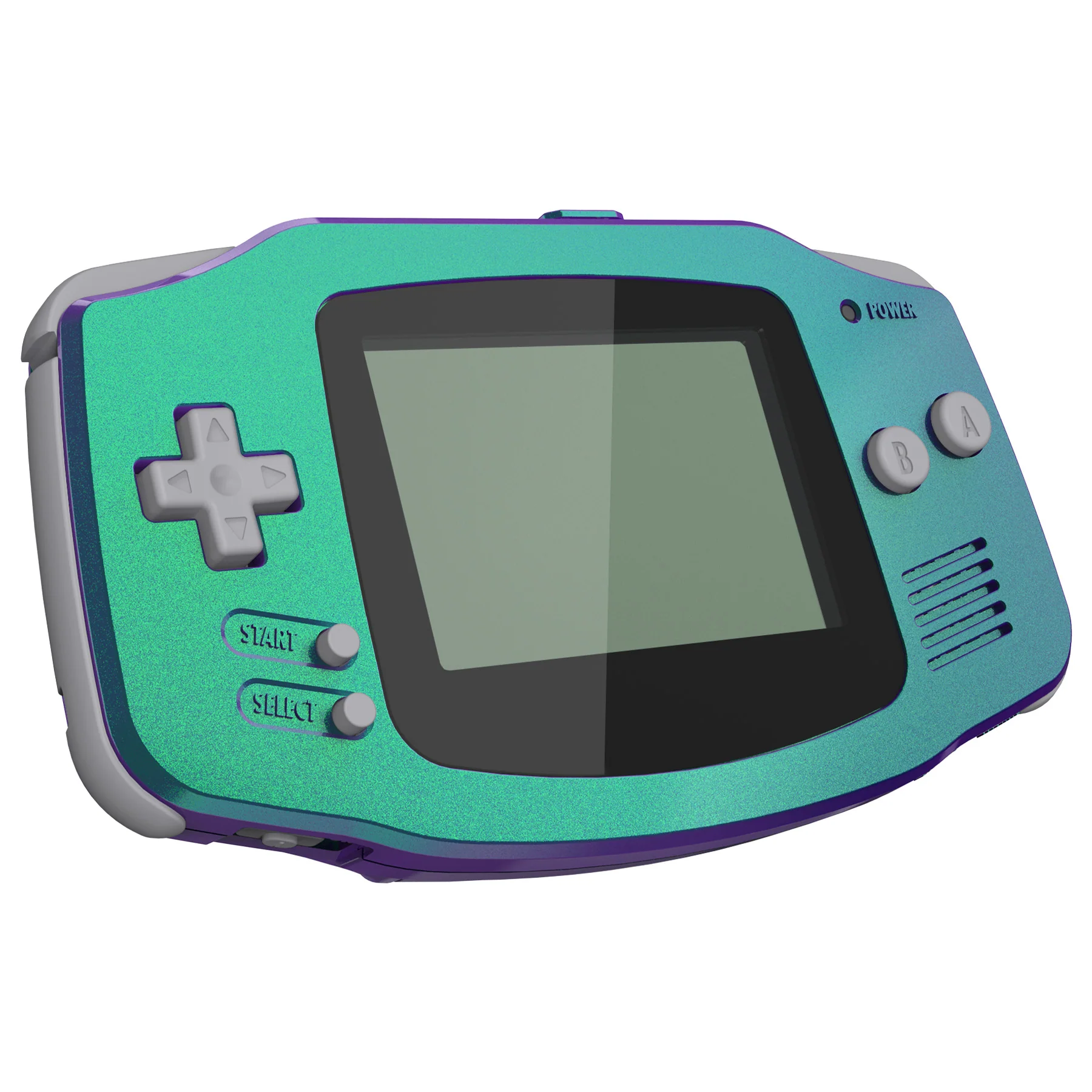 eXtremeRate IPS Ready Upgraded GBA Replacement Full Set Shells with Buttons for Gameboy Advance, Compatible with Both IPS & Standard LCD - Chameleon Green Purple - Image 5
