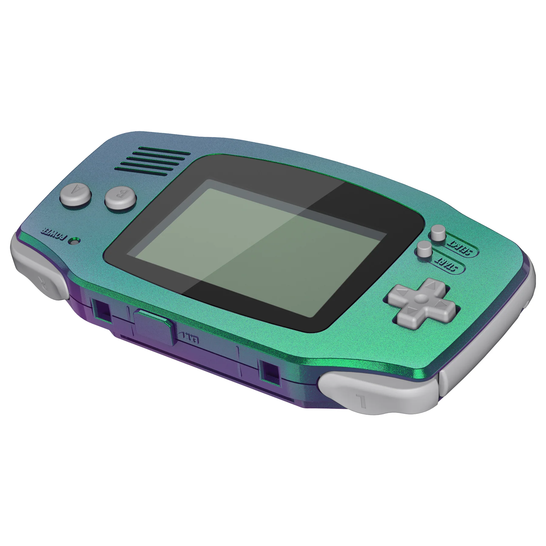 eXtremeRate IPS Ready Upgraded GBA Replacement Full Set Shells with Buttons for Gameboy Advance, Compatible with Both IPS & Standard LCD - Chameleon Green Purple - Image 7