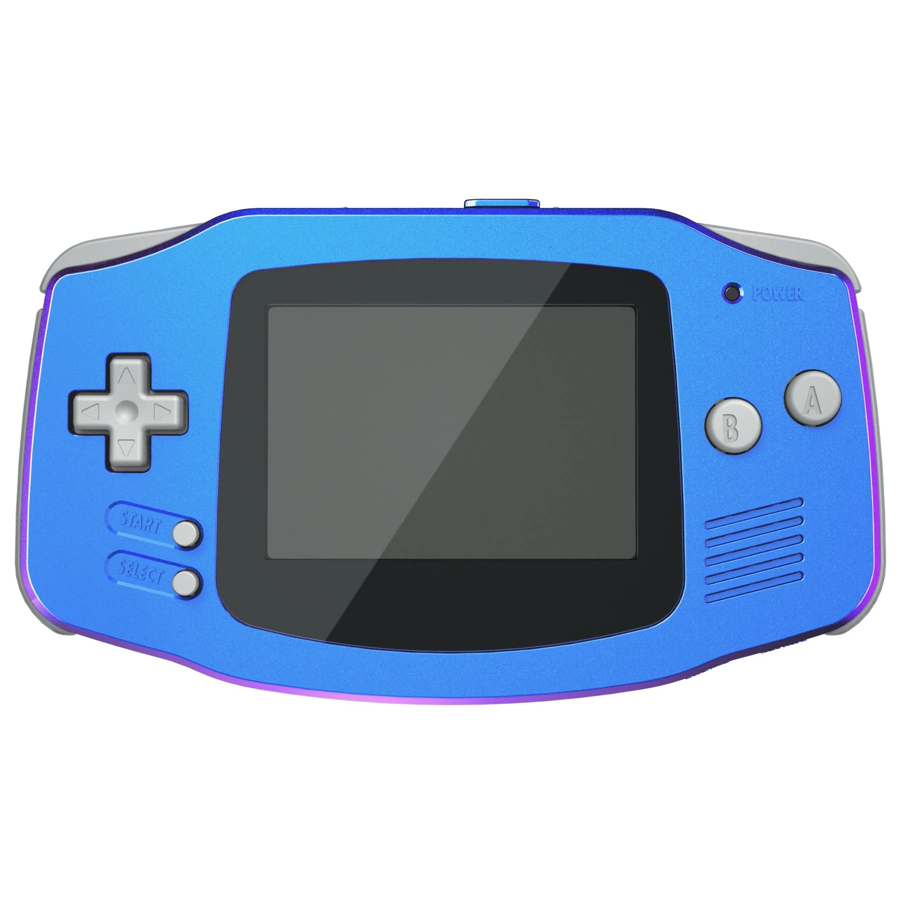 eXtremeRate IPS Ready Upgraded GBA Replacement Full Set Shells with Buttons for Gameboy Advance, Compatible with Both IPS & Standard LCD - Chameleon Purple Blue - Image 3