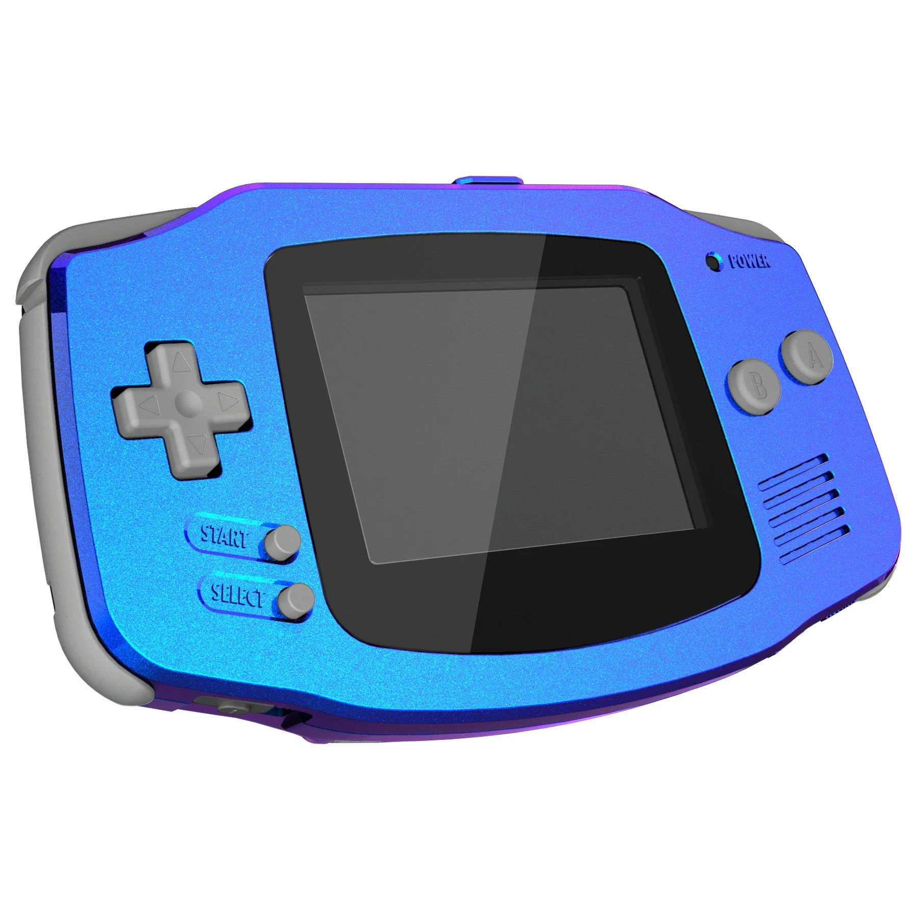 eXtremeRate IPS Ready Upgraded GBA Replacement Full Set Shells with Buttons for Gameboy Advance, Compatible with Both IPS & Standard LCD - Chameleon Purple Blue - Image 5