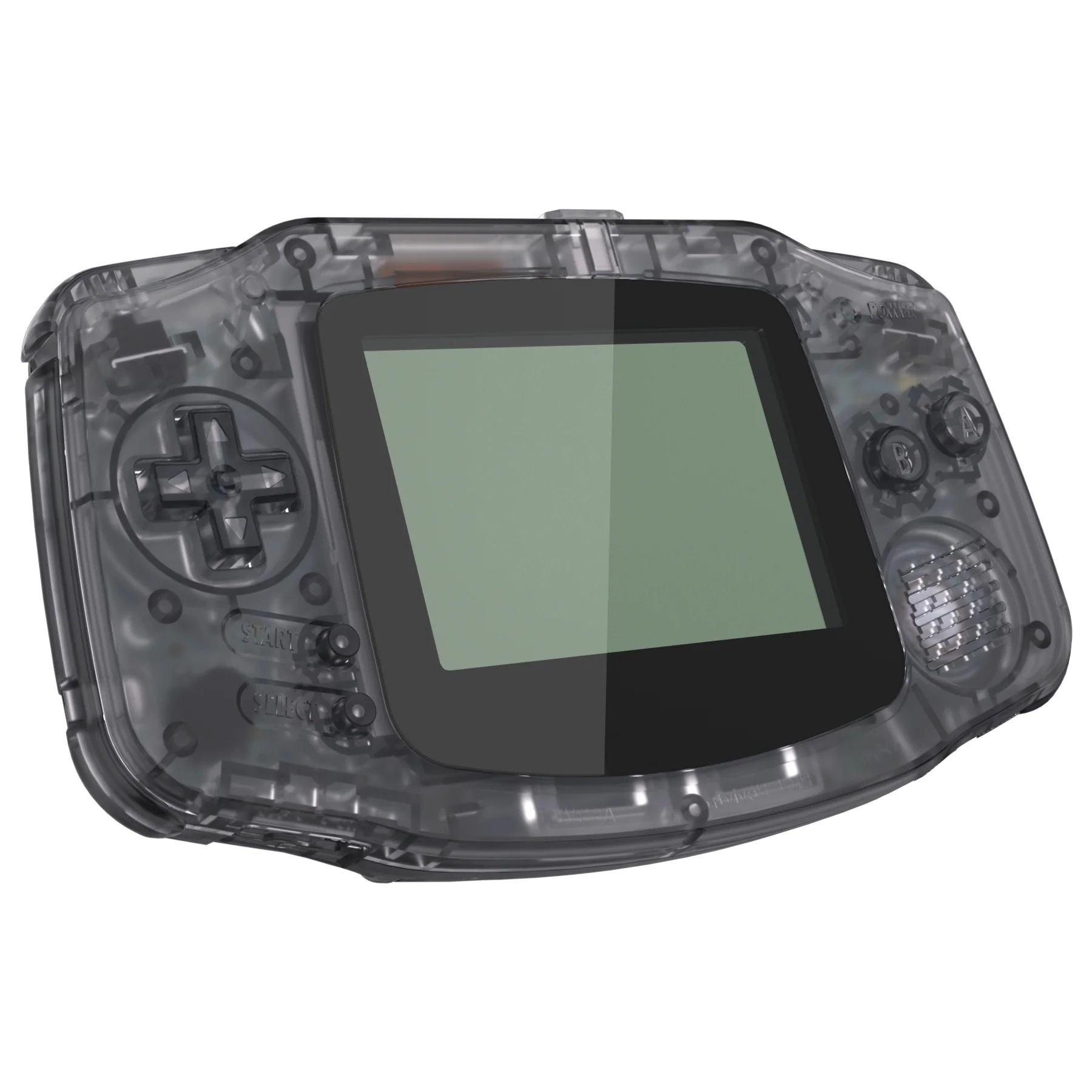 eXtremeRate IPS Ready Upgraded GBA Replacement Full Set Shells with Buttons for Gameboy Advance, Compatible with Both IPS & Standard LCD - Clear Black - Image 5