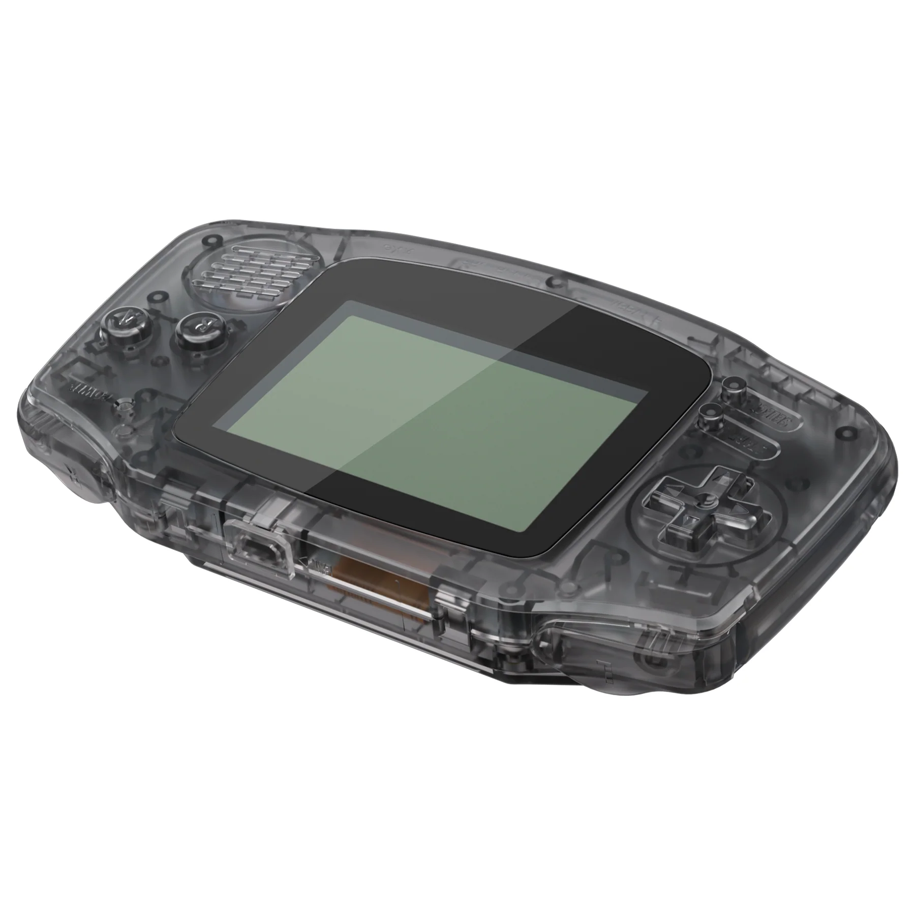 eXtremeRate IPS Ready Upgraded GBA Replacement Full Set Shells with Buttons for Gameboy Advance, Compatible with Both IPS & Standard LCD - Clear Black - Image 6