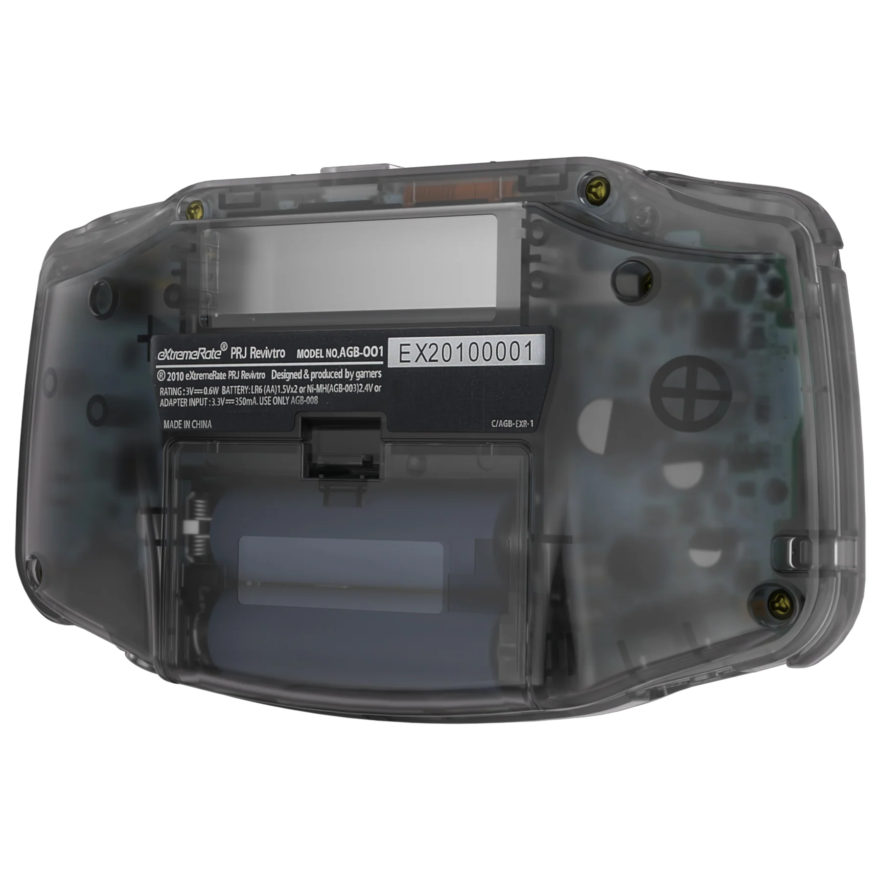 eXtremeRate IPS Ready Upgraded GBA Replacement Full Set Shells with Buttons for Gameboy Advance, Compatible with Both IPS & Standard LCD - Clear Black - Image 7