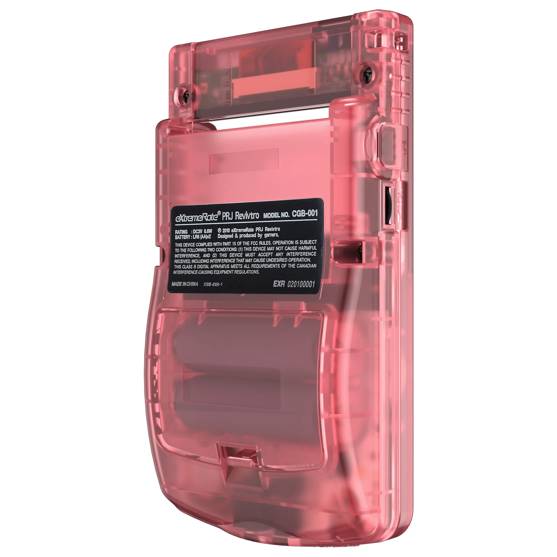 eXtremeRate IPS Ready Upgraded GBC Replacement Full Set Shells with Buttons & Black Screen Lens for Gameboy Color, Compatible with GBC OSD IPS & Regular IPS & Standard LCD - Cherry Pink - Image 4