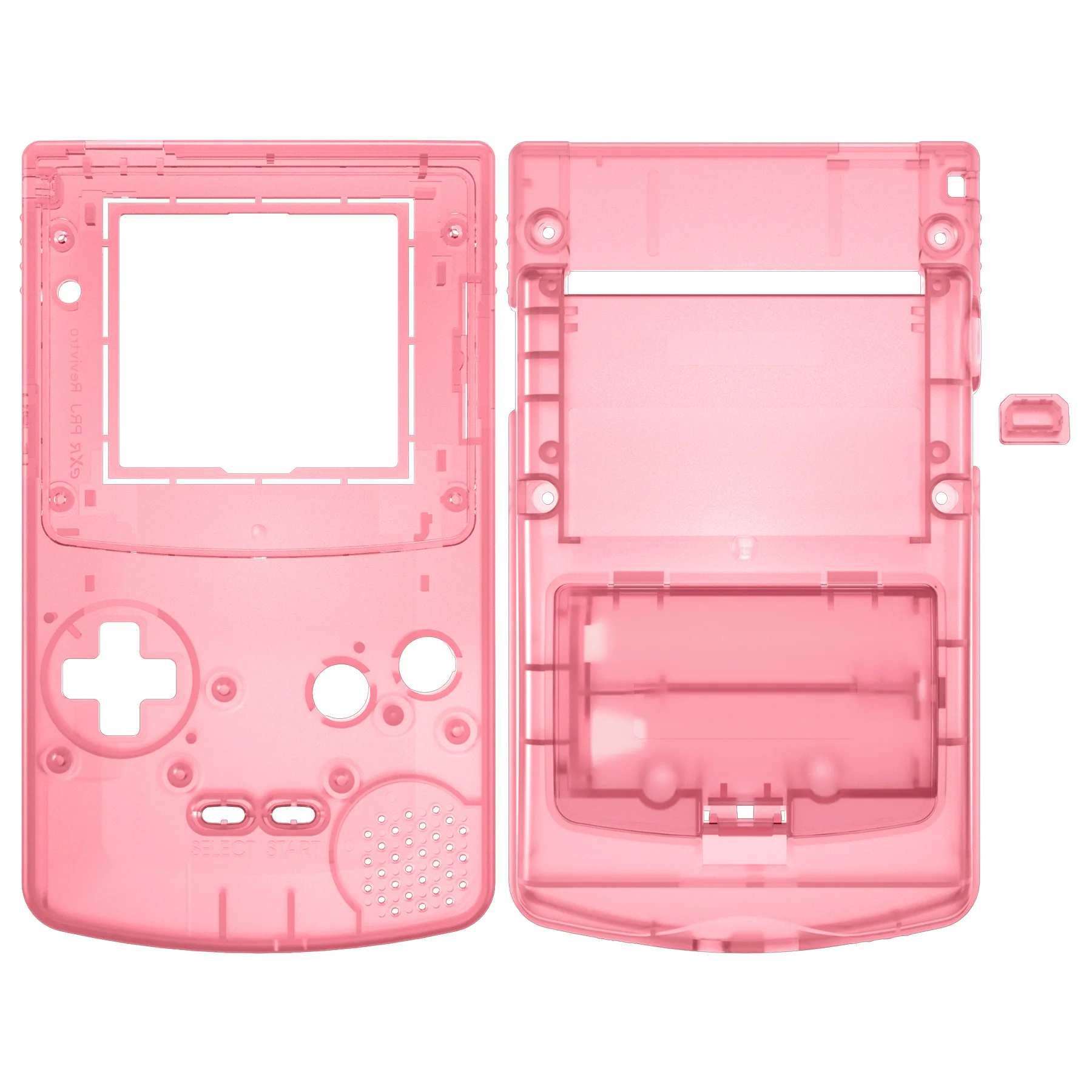 eXtremeRate IPS Ready Upgraded GBC Replacement Full Set Shells with Buttons & Black Screen Lens for Gameboy Color, Compatible with GBC OSD IPS & Regular IPS & Standard LCD - Cherry Pink - Image 6