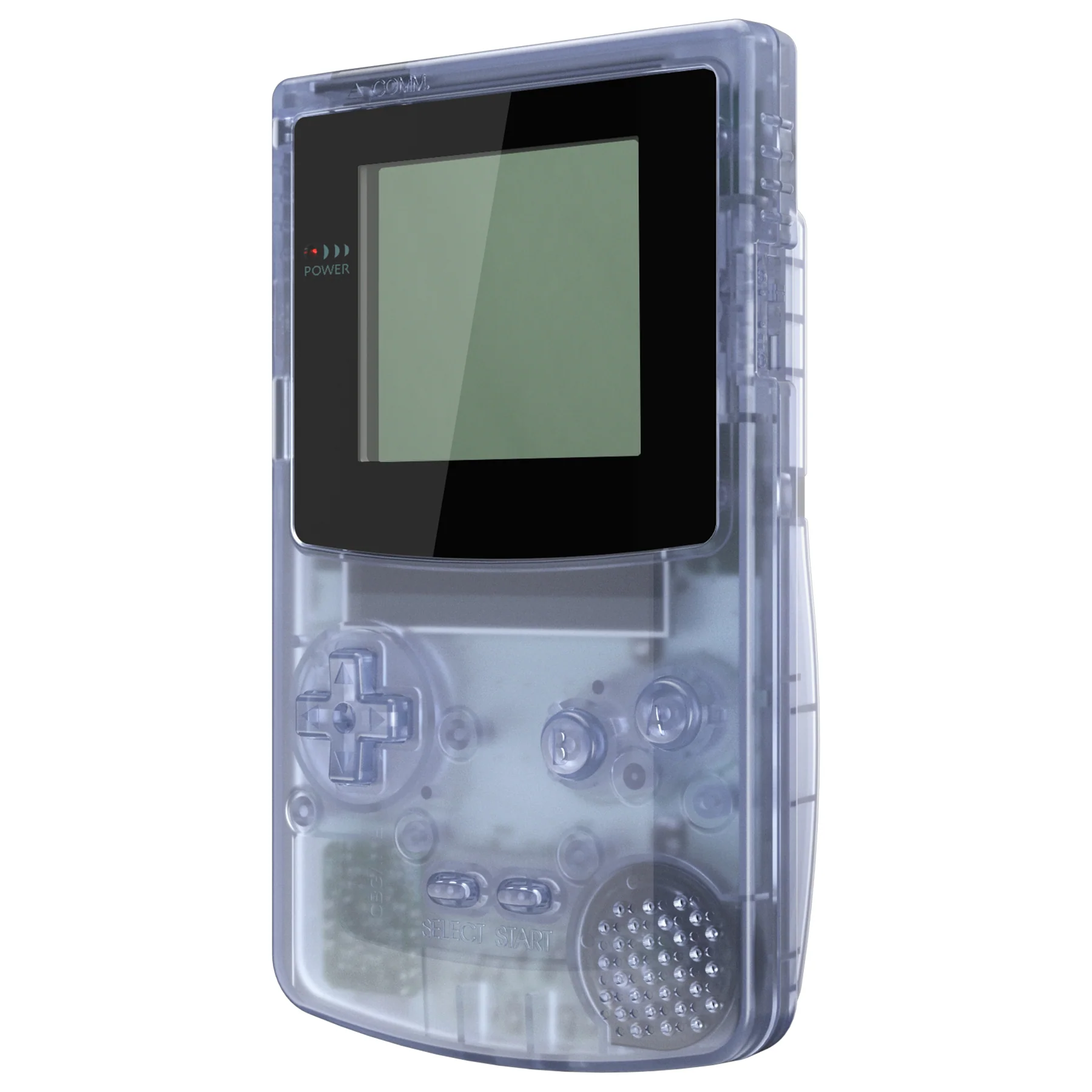 eXtremeRate IPS Ready Upgraded GBC Replacement Full Set Shells with Buttons & Black Screen Lens for Gameboy Color, Compatible with GBC OSD IPS & Regular IPS & Standard LCD - Clear Glacier Blue - Image 3