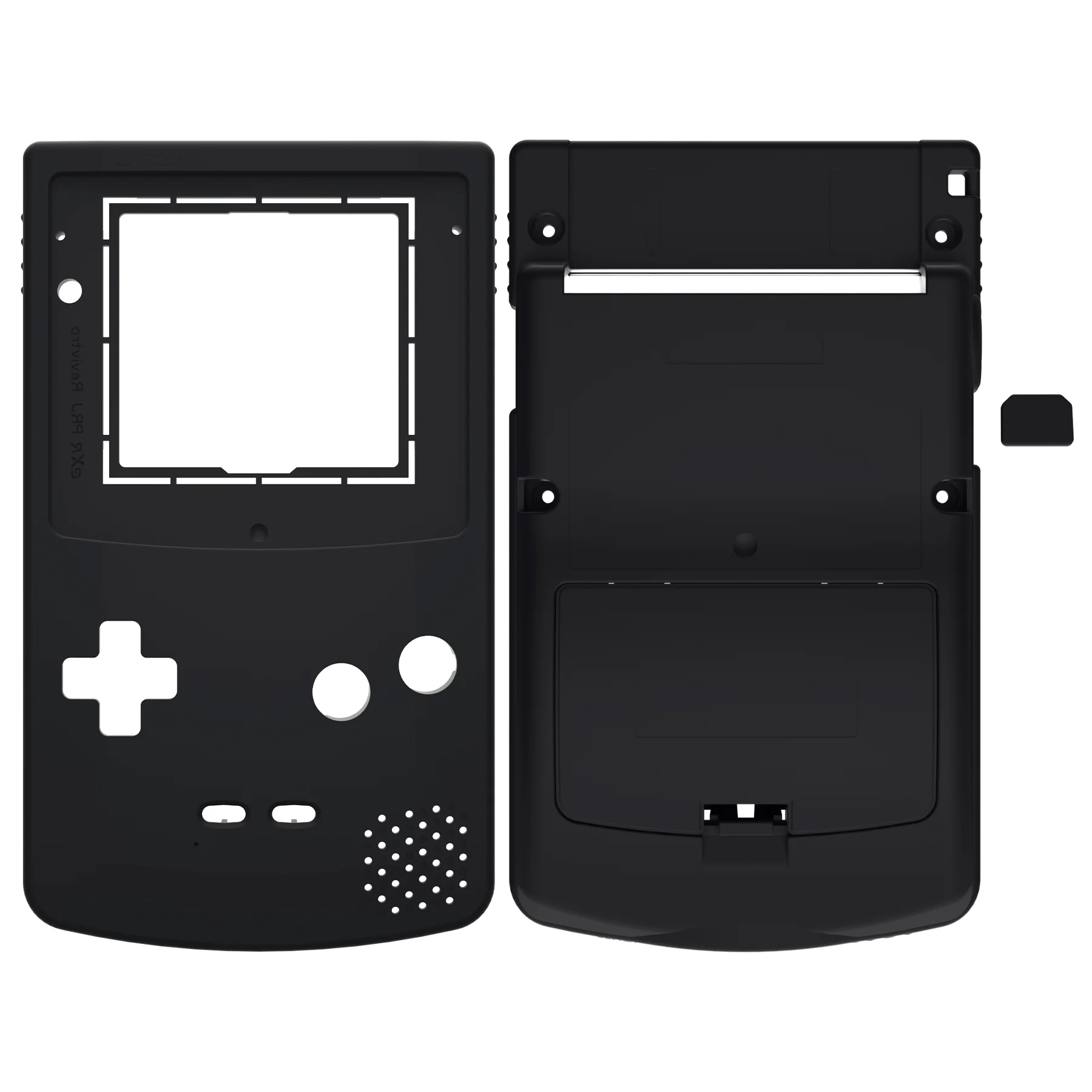 eXtremeRate IPS Ready Upgraded GBC Replacement Full Set Shells with Buttons for Gameboy Color, Compatible with GBC OSD IPS & Regular IPS & Standard LCD - Black - Image 5