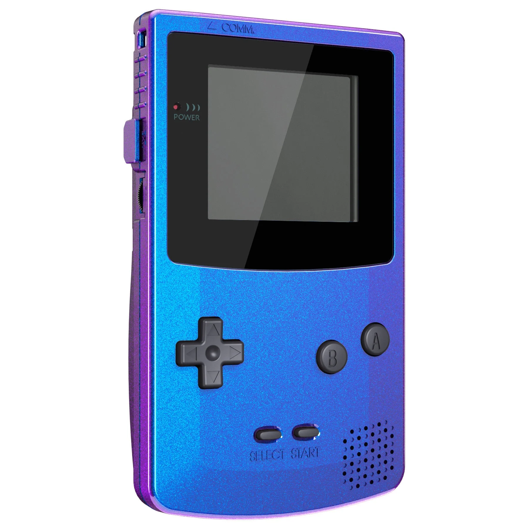 eXtremeRate IPS Ready Upgraded GBC Replacement Full Set Shells with Buttons for Gameboy Color, Compatible with GBC OSD IPS & Regular IPS & Standard LCD - Chameleon Purple Blue - Image 4