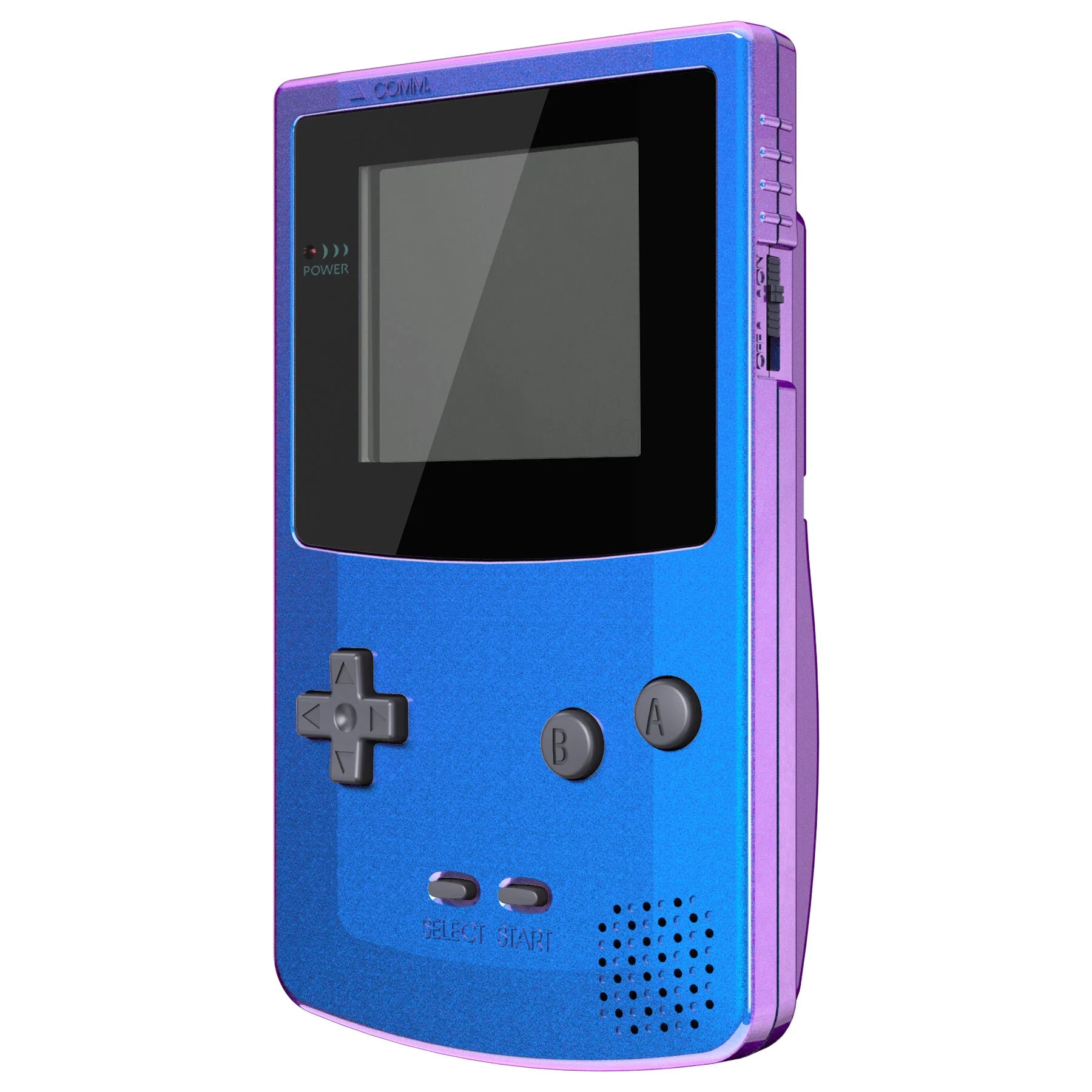 eXtremeRate IPS Ready Upgraded GBC Replacement Full Set Shells with Buttons for Gameboy Color, Compatible with GBC OSD IPS & Regular IPS & Standard LCD - Chameleon Purple Blue - Image 5