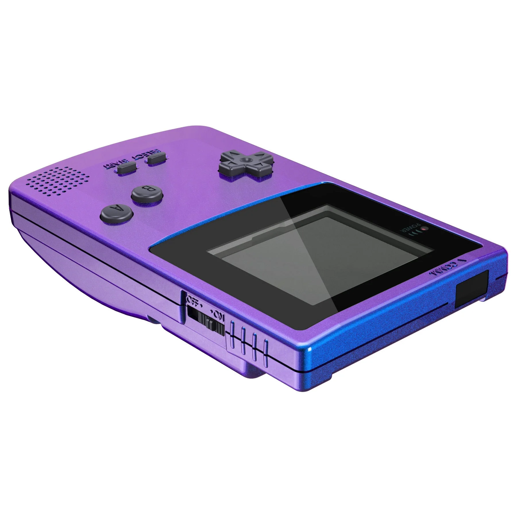 eXtremeRate IPS Ready Upgraded GBC Replacement Full Set Shells with Buttons for Gameboy Color, Compatible with GBC OSD IPS & Regular IPS & Standard LCD - Chameleon Purple Blue - Image 8