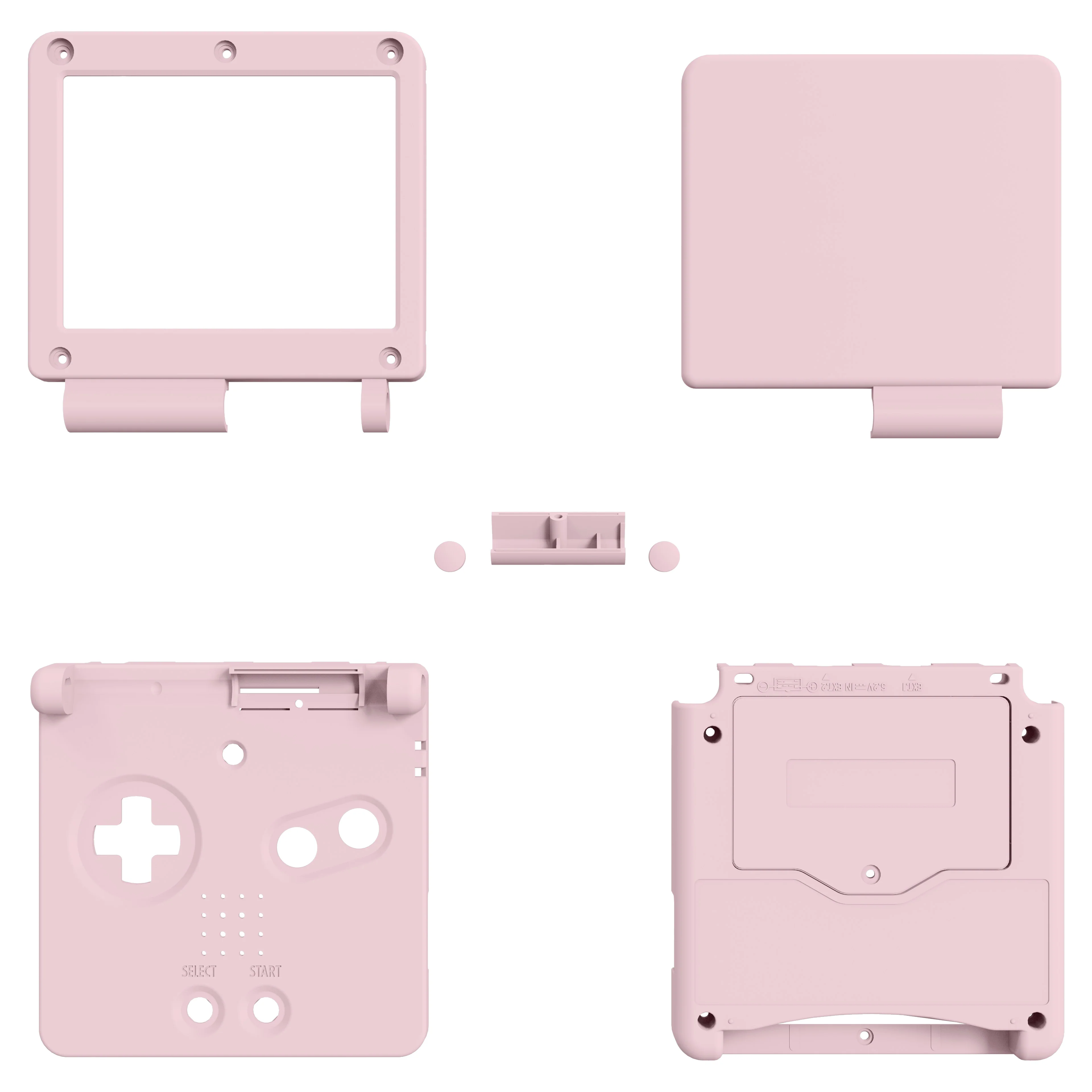 eXtremeRate IPS Ready Upgraded Replacement Full Set Shells with Buttons for Gameboy Advance SP GBA SP, Compatible with Both IPS & Standard LCD - Cherry Blossoms Pink - Image 8