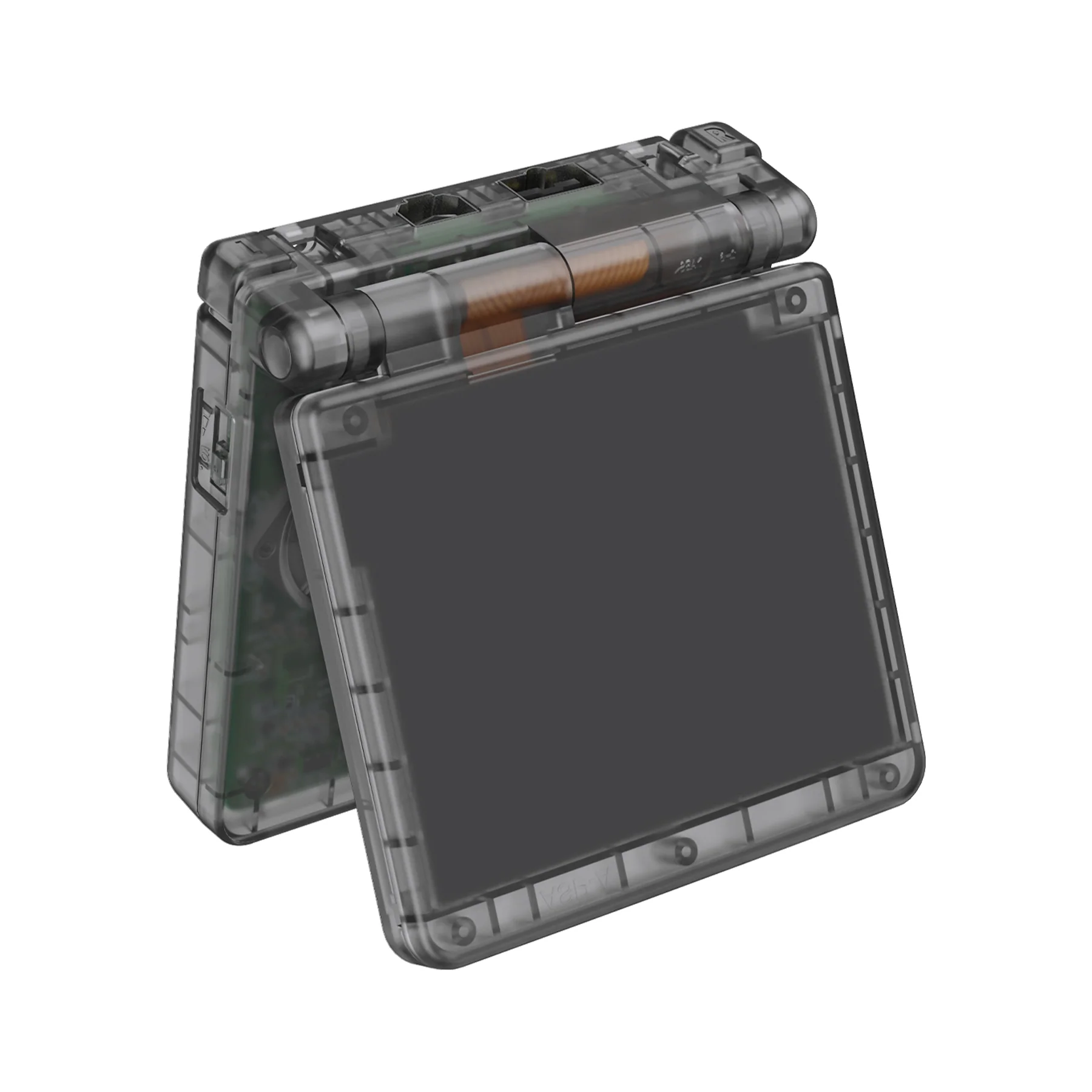 eXtremeRate IPS Ready Upgraded Replacement Full Set Shells with Buttons for Gameboy Advance SP GBA SP, Compatible with Both IPS & Standard LCD - Clear Black - Image 5