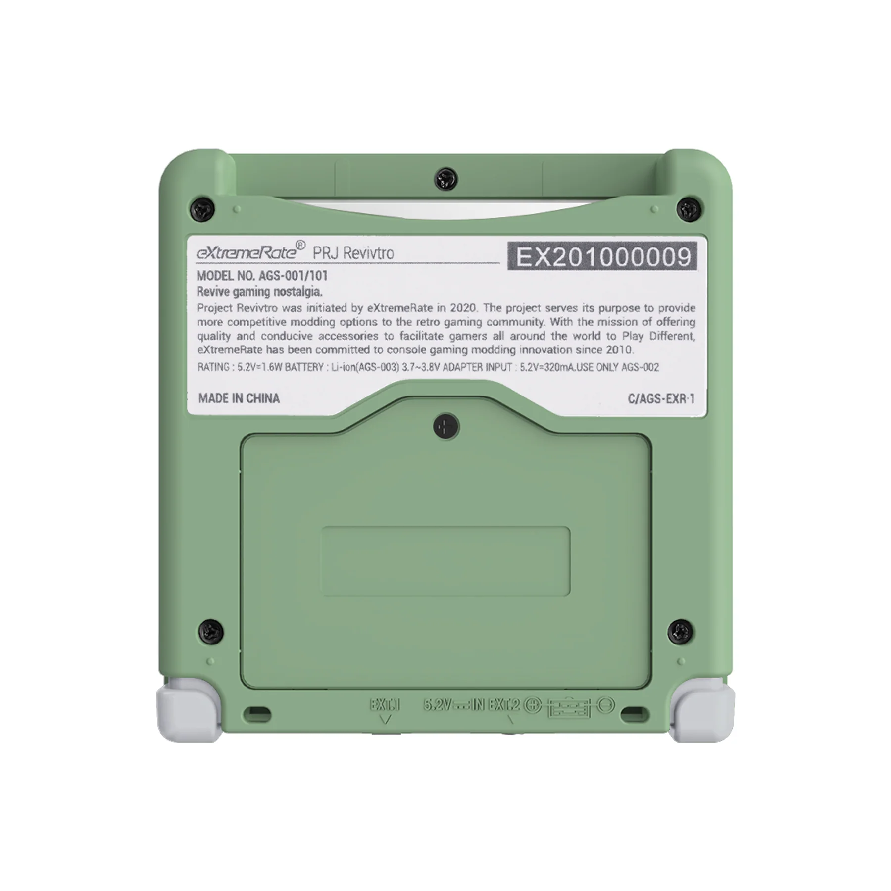 eXtremeRate IPS Ready Upgraded Replacement Full Set Shells with Buttons for Gameboy Advance SP GBA SP, Compatible with Both IPS & Standard LCD - Matcha Green - Image 7