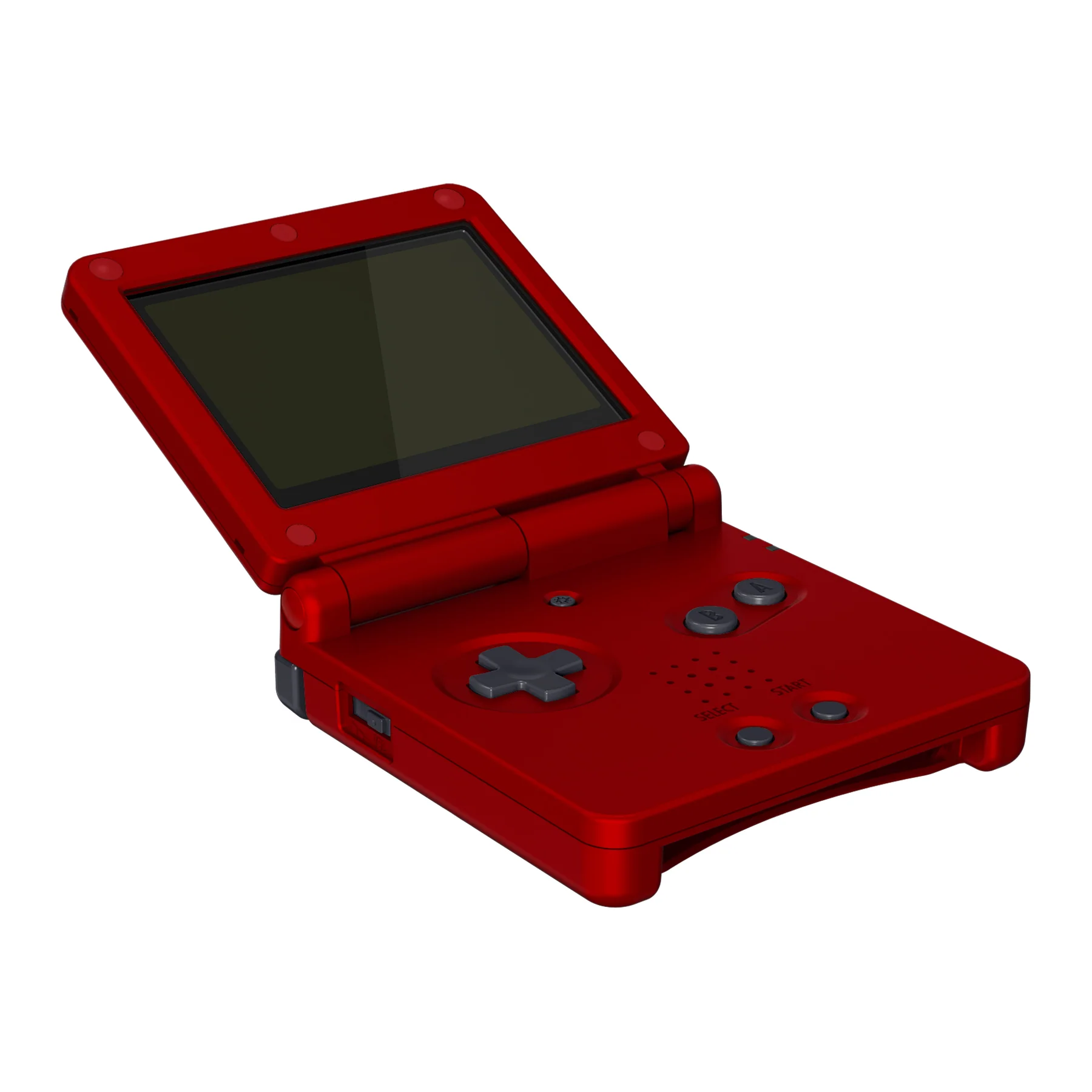 eXtremeRate IPS Ready Upgraded Replacement Full Set Shells with Buttons for Gameboy Advance SP GBA SP, Compatible with Both IPS & Standard LCD - Scarlet Red - Image 4