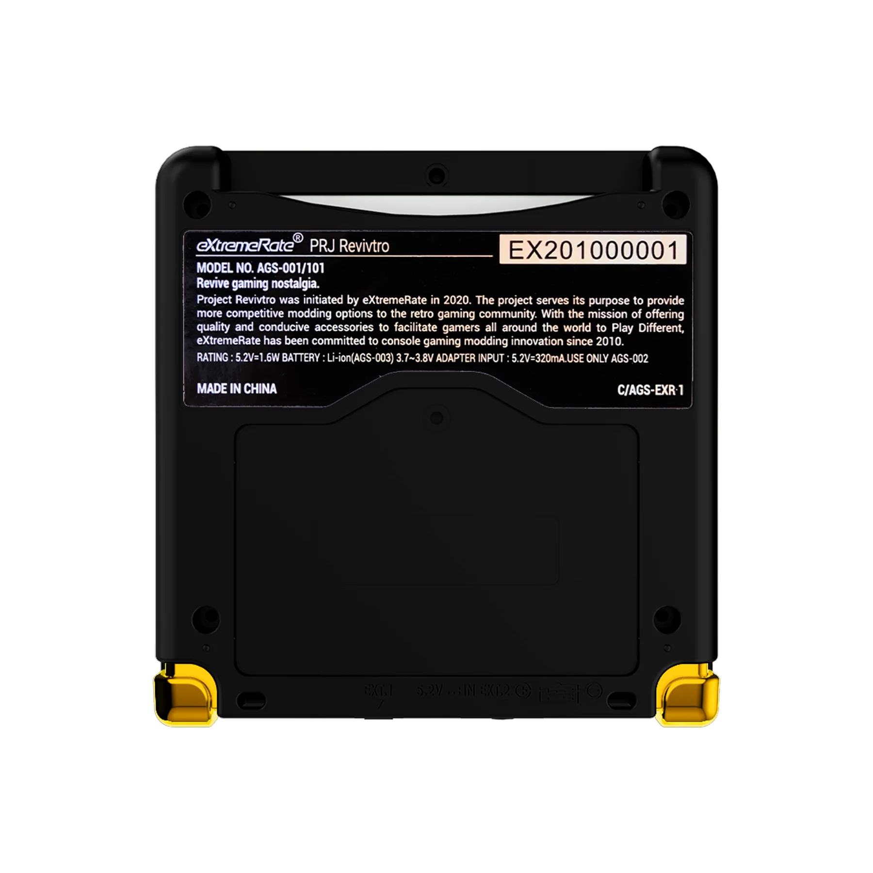 eXtremeRate IPS Ready Upgraded Replacement Full Set Shells with Buttons for Gameboy Advance SP GBA SP, Compatible with Both IPS & Standard LCD - The Great GOLDEN Wave Off Kanagawa - Black - Image 7