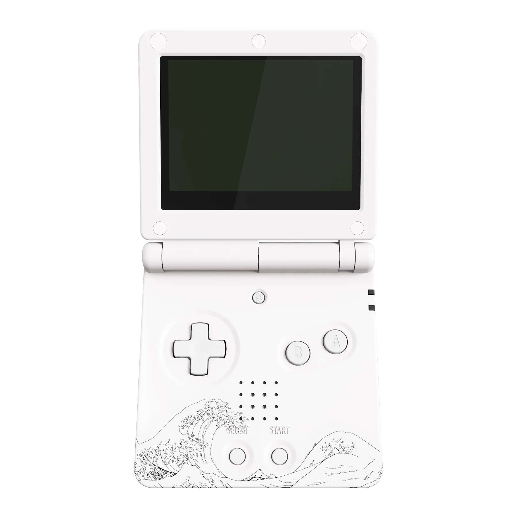 eXtremeRate IPS Ready Upgraded Replacement Full Set Shells with Buttons for Gameboy Advance SP GBA SP, Compatible with Both IPS & Standard LCD - The Great Wave - Image 3