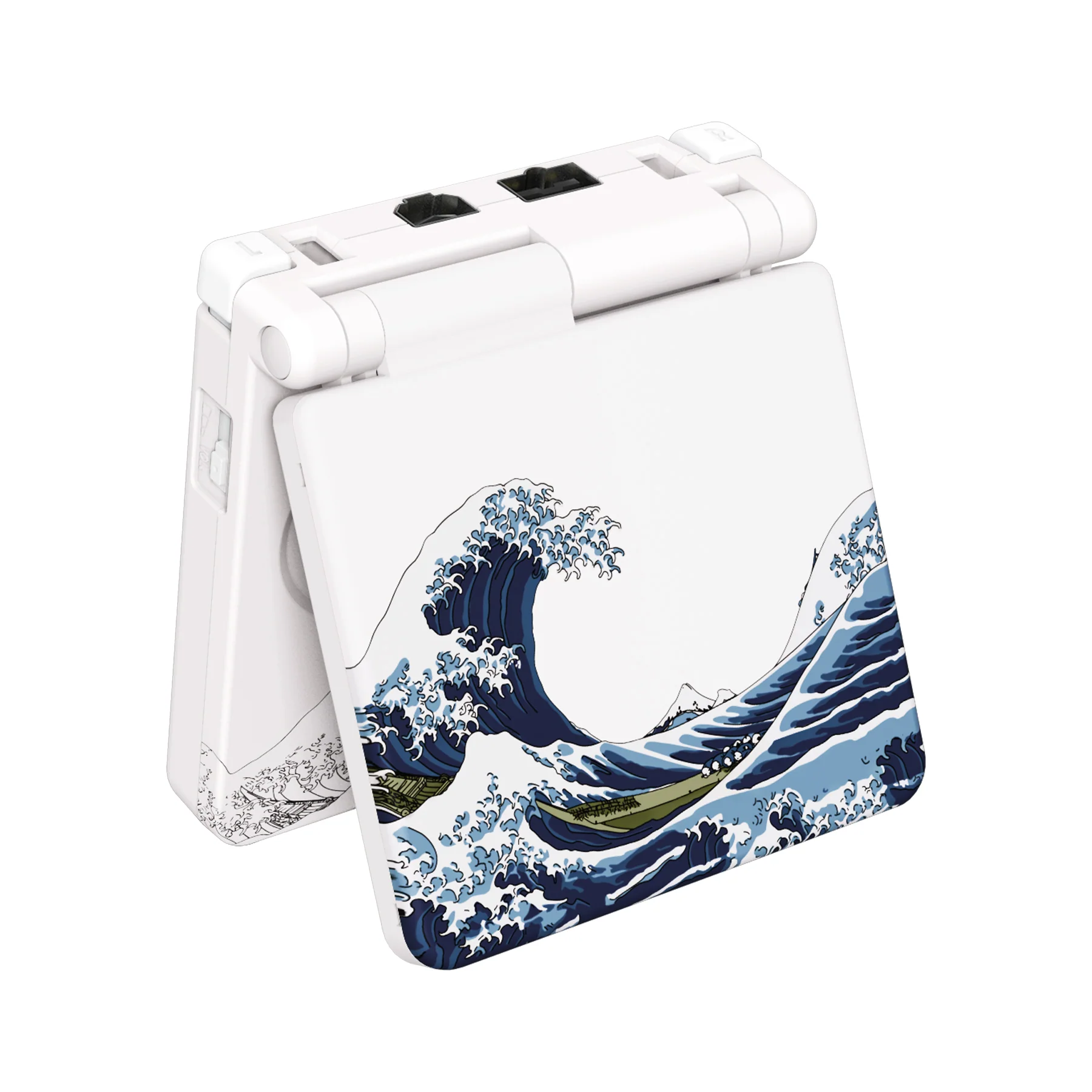 eXtremeRate IPS Ready Upgraded Replacement Full Set Shells with Buttons for Gameboy Advance SP GBA SP, Compatible with Both IPS & Standard LCD - The Great Wave - Image 5