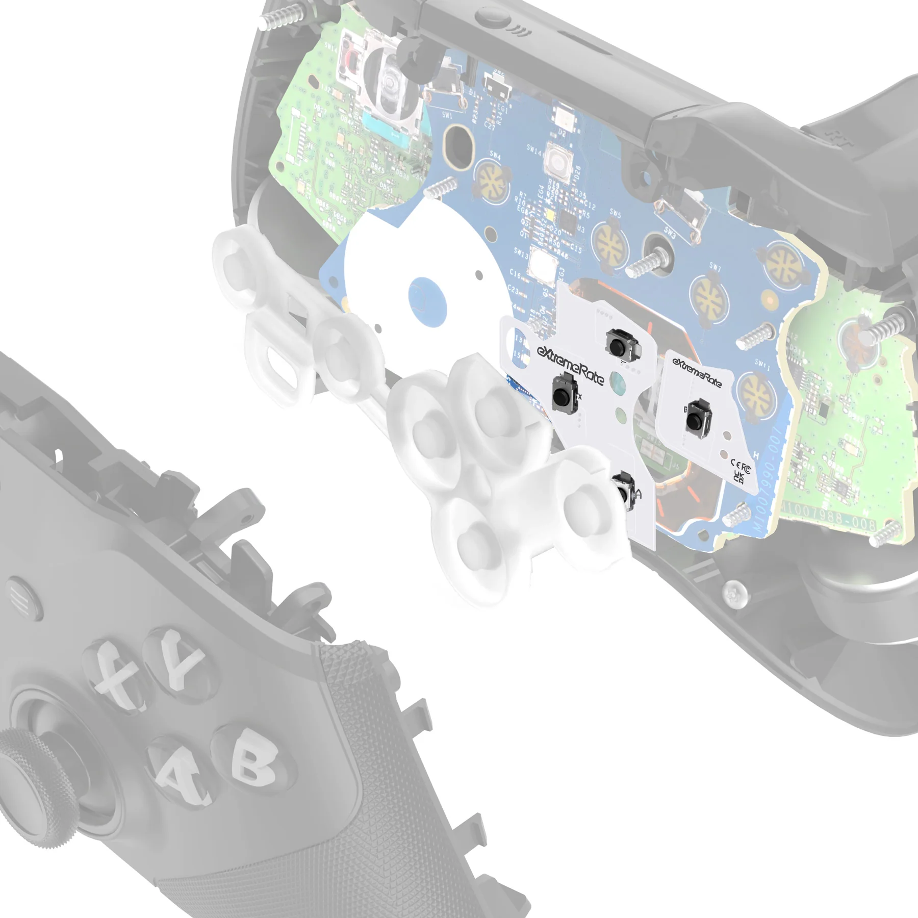 eXtremeRate Light Version - ABXY Clicky Kit for Xbox Elite Series 2 & Elite 2 Core Controller (Model 1797) - Image 4