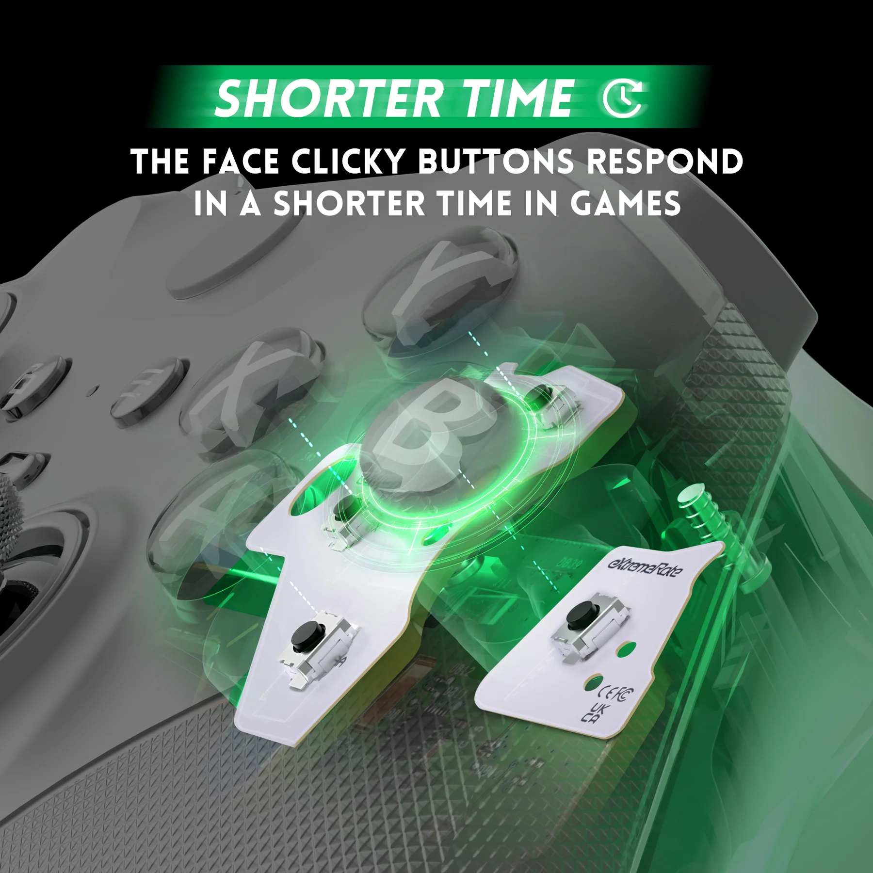 eXtremeRate Light Version - ABXY Clicky Kit for Xbox Elite Series 2 & Elite 2 Core Controller (Model 1797) - Image 6