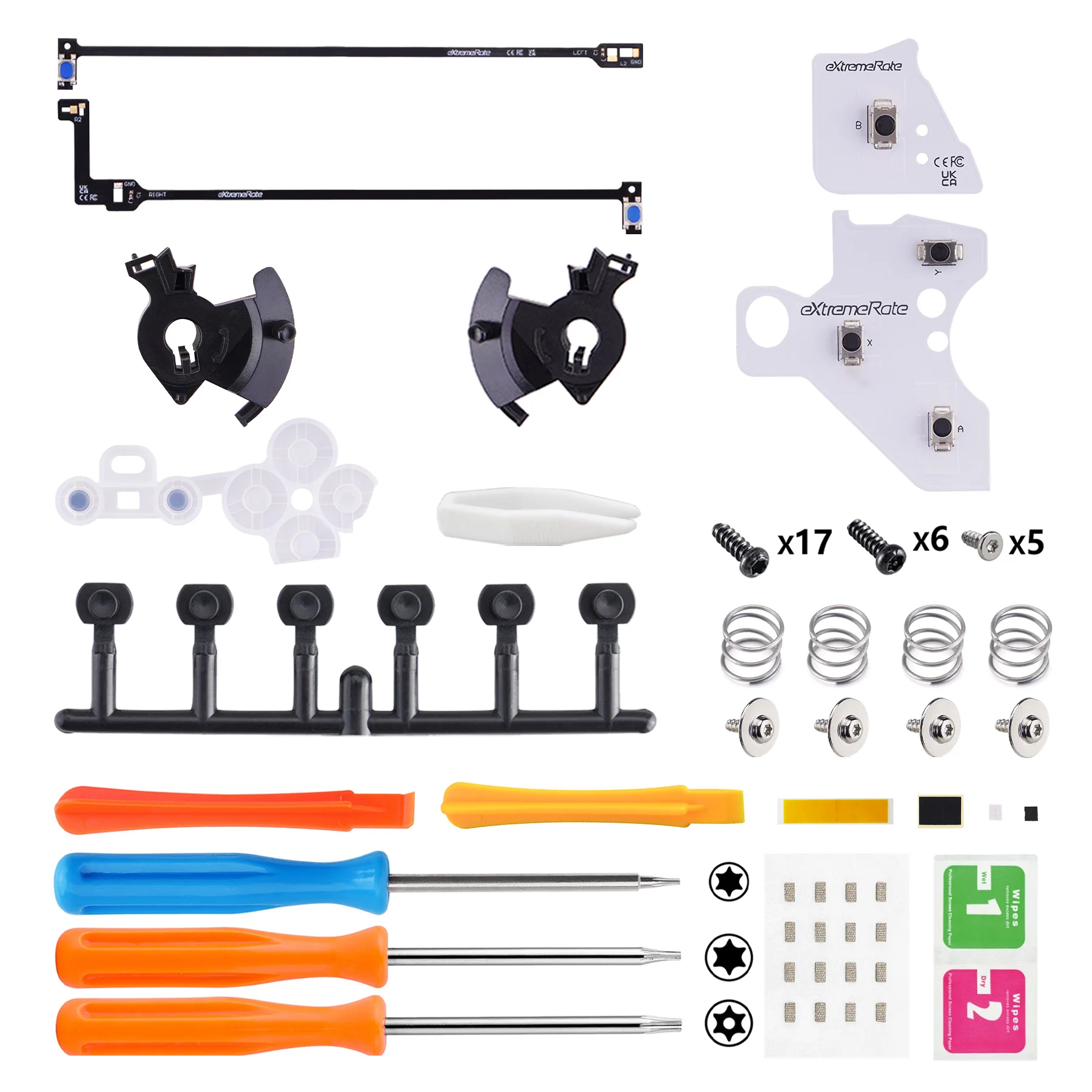 eXtremeRate Light Version Whole Clicky Kit for Xbox Elite Series 2 Controller Shoulder ABXY Buttons, Ergonomic Tactile Switches LT RT A B X Y Mouse Clicky for Xbox Elite 2 Core Controller (Model 1797) - Image 4