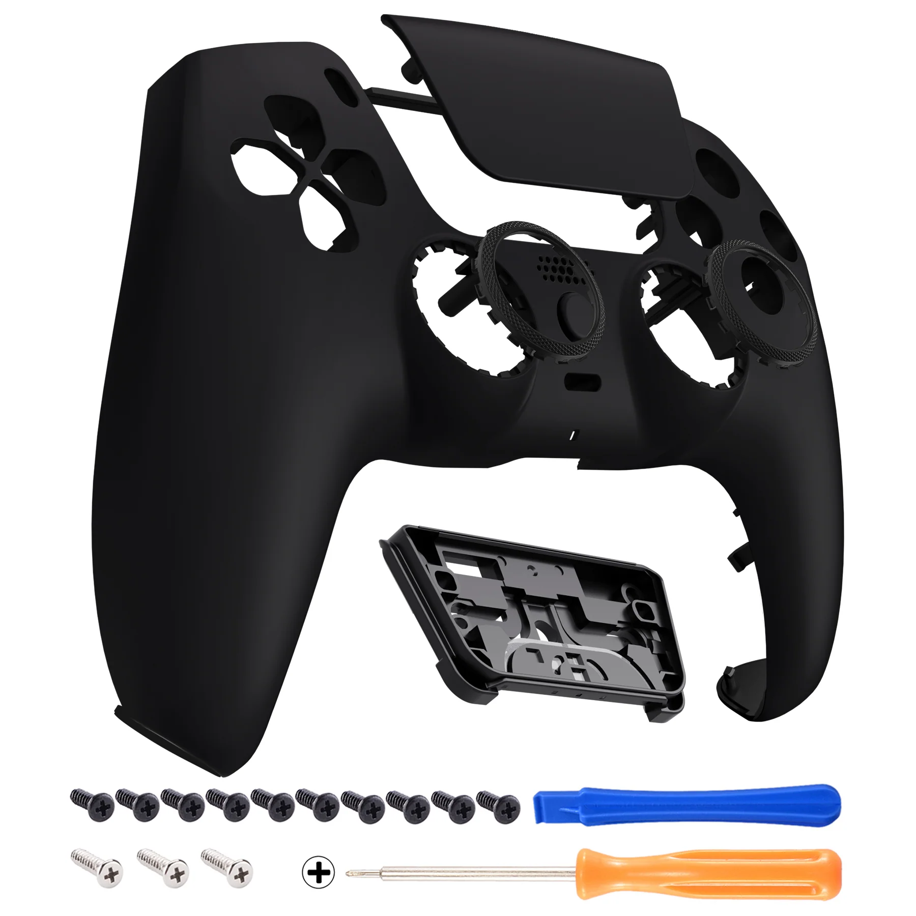 eXtremeRate LUNA Redesigned Replacement Front Shell with Touchpad Compatible with PS5 Controller BDM-010/020/030/040/050/060 - Black - Image 8