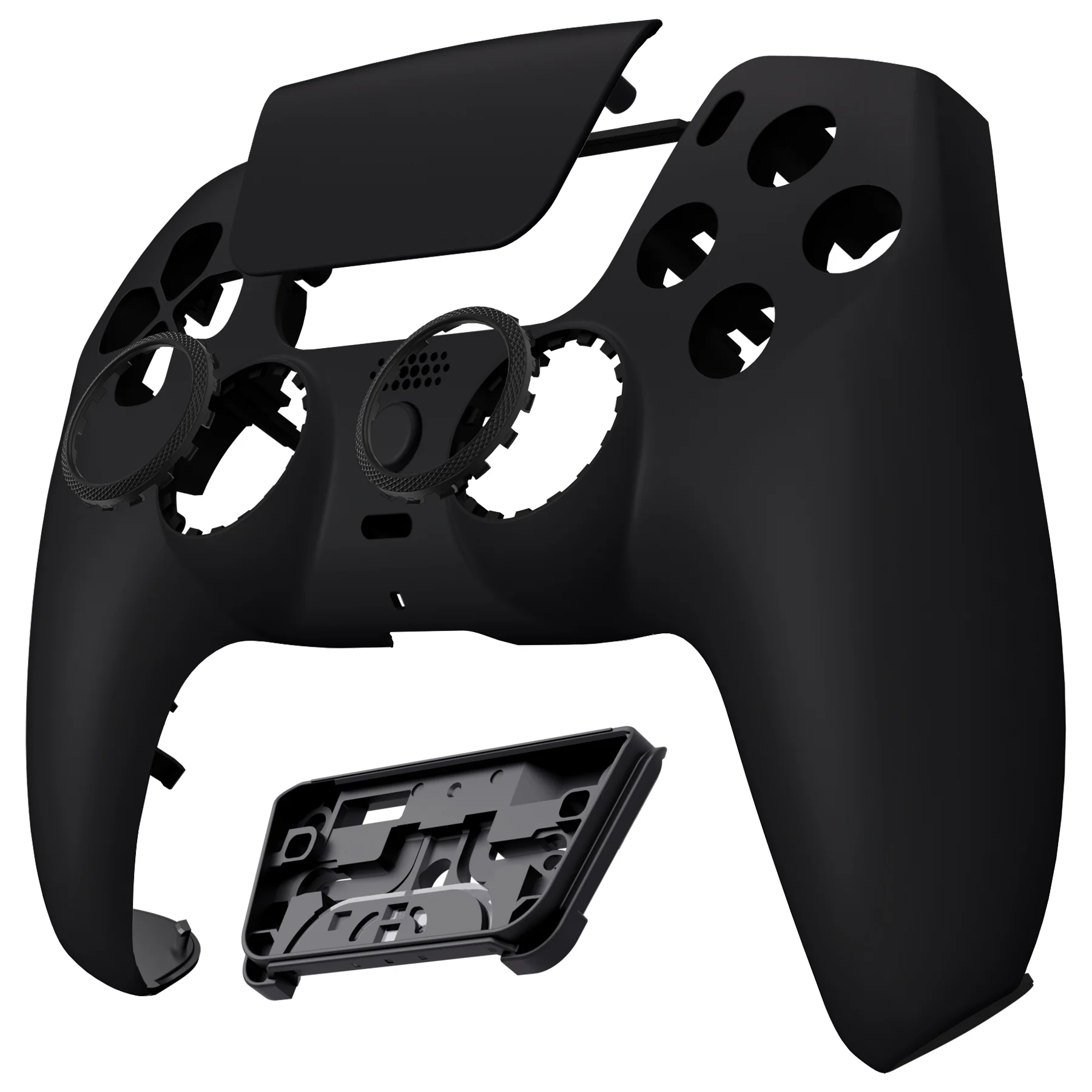 eXtremeRate LUNA Redesigned Replacement Front Shell with Touchpad Compatible with PS5 Controller BDM-010/020/030/040/050/060 - Black - Image 9