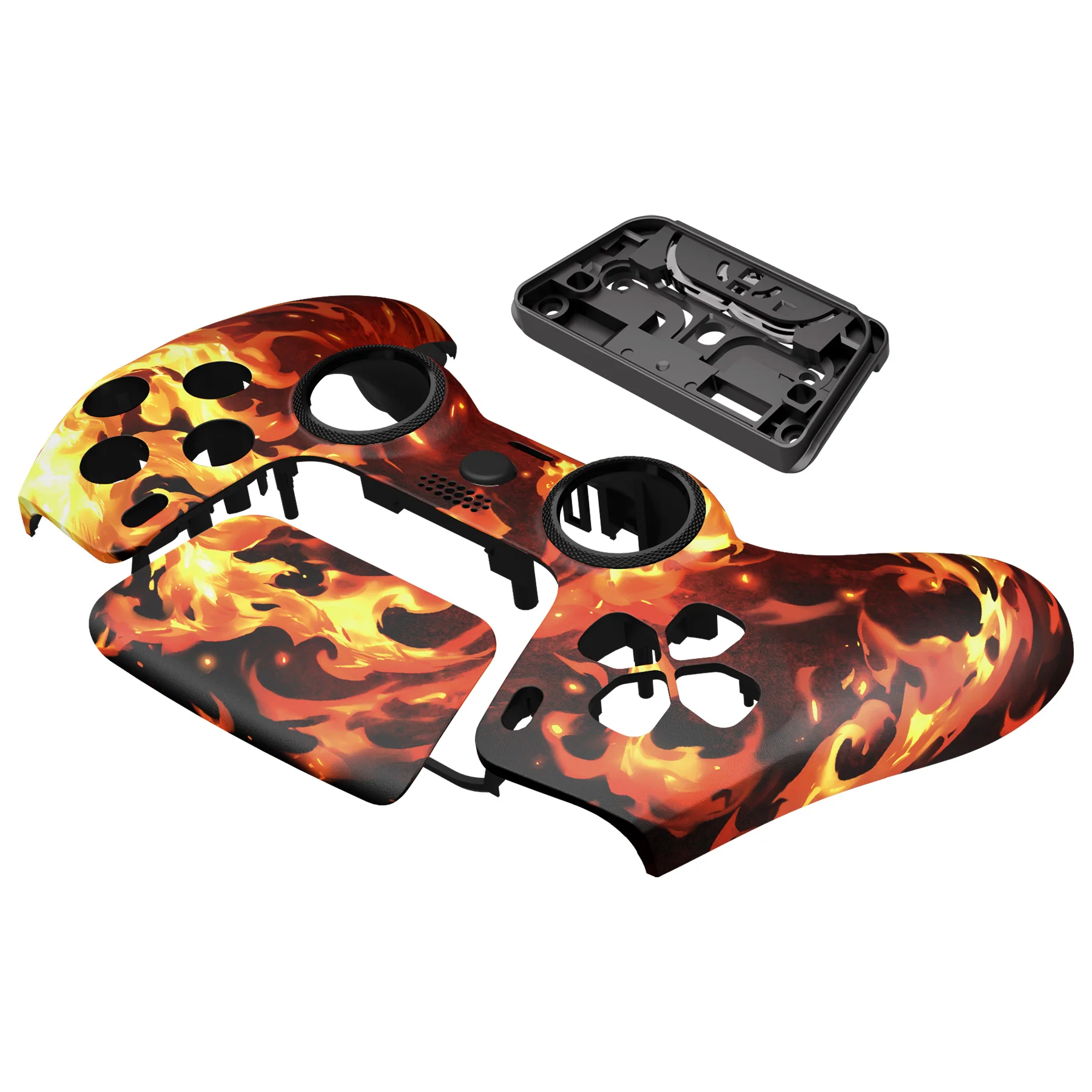 eXtremeRate LUNA Redesigned Replacement Front Shell with Touchpad Compatible with PS5 Controller BDM-010/020/030/040/050/060 - Blazing Magic - Image 10
