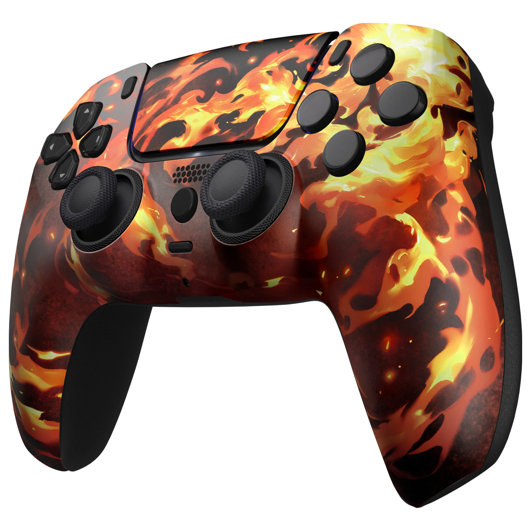 eXtremeRate LUNA Redesigned Replacement Front Shell with Touchpad Compatible with PS5 Controller BDM-010/020/030/040/050/060 - Blazing Magic - Image 4