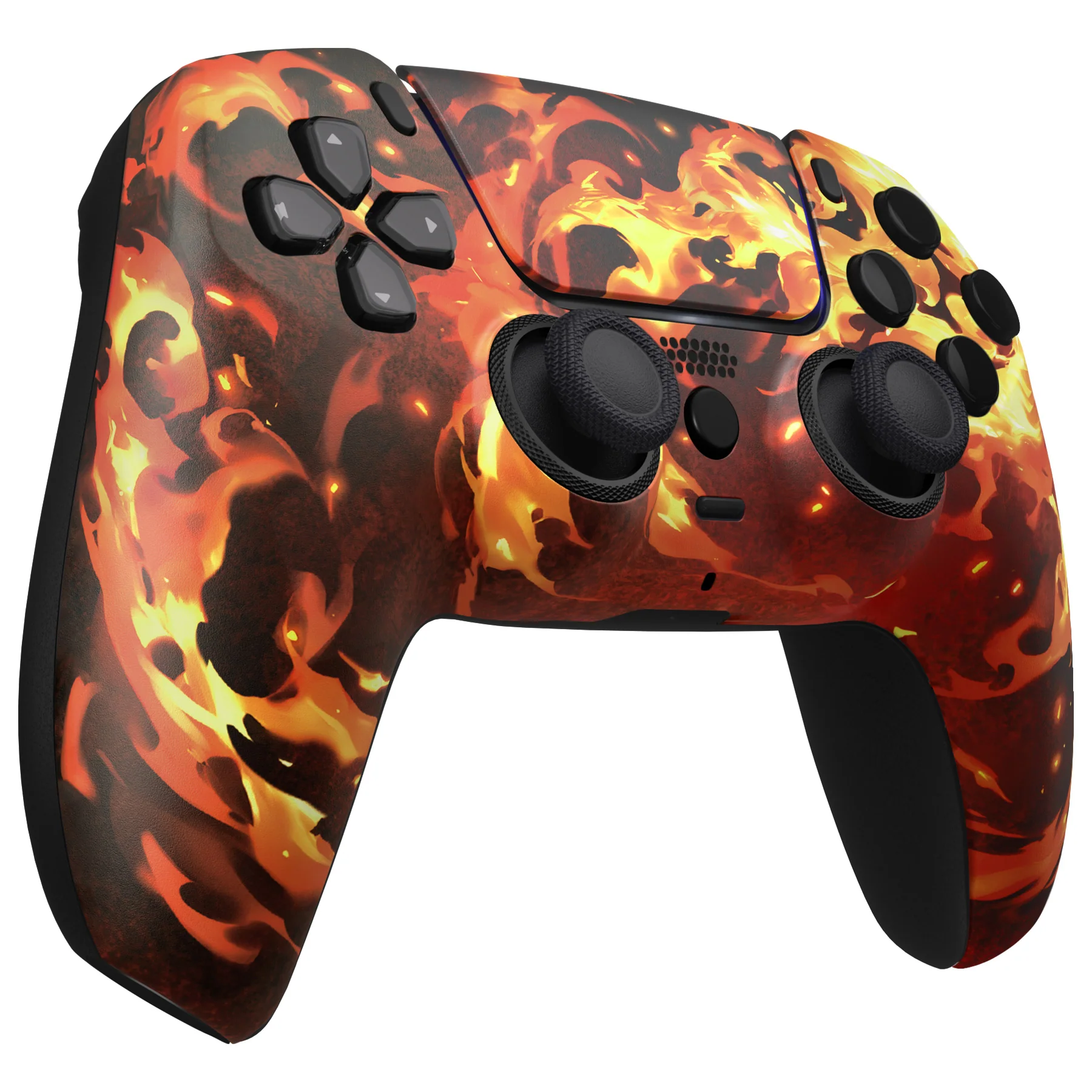 eXtremeRate LUNA Redesigned Replacement Front Shell with Touchpad Compatible with PS5 Controller BDM-010/020/030/040/050/060 - Blazing Magic - Image 5