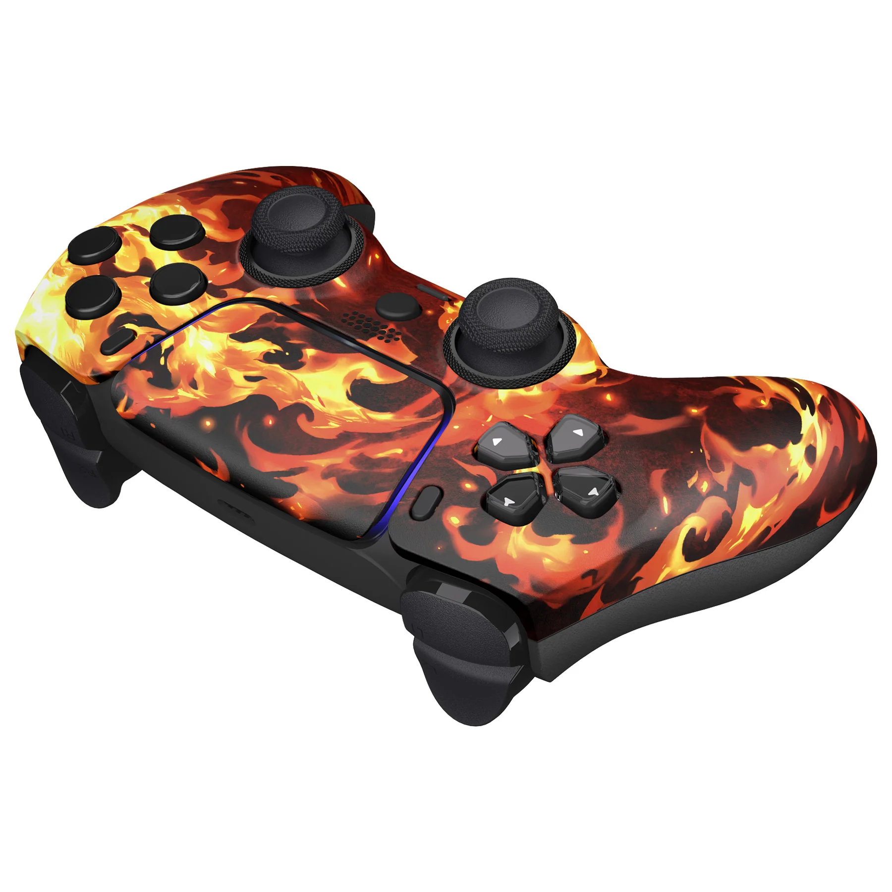 eXtremeRate LUNA Redesigned Replacement Front Shell with Touchpad Compatible with PS5 Controller BDM-010/020/030/040/050/060 - Blazing Magic - Image 6