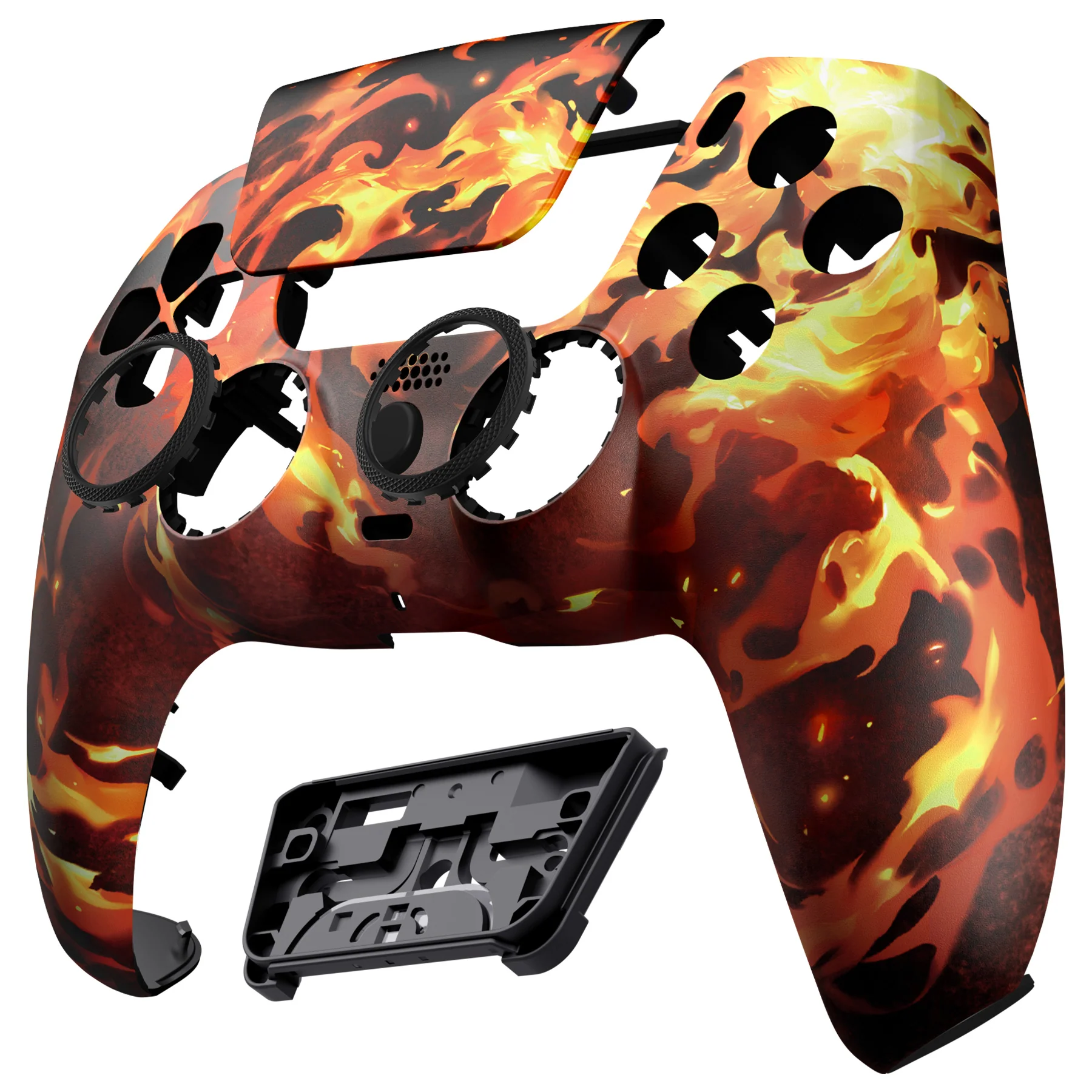 eXtremeRate LUNA Redesigned Replacement Front Shell with Touchpad Compatible with PS5 Controller BDM-010/020/030/040/050/060 - Blazing Magic - Image 7