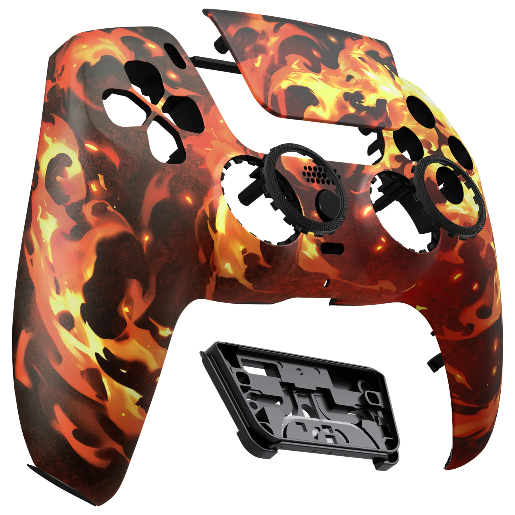 eXtremeRate LUNA Redesigned Replacement Front Shell with Touchpad Compatible with PS5 Controller BDM-010/020/030/040/050/060 - Blazing Magic - Image 8