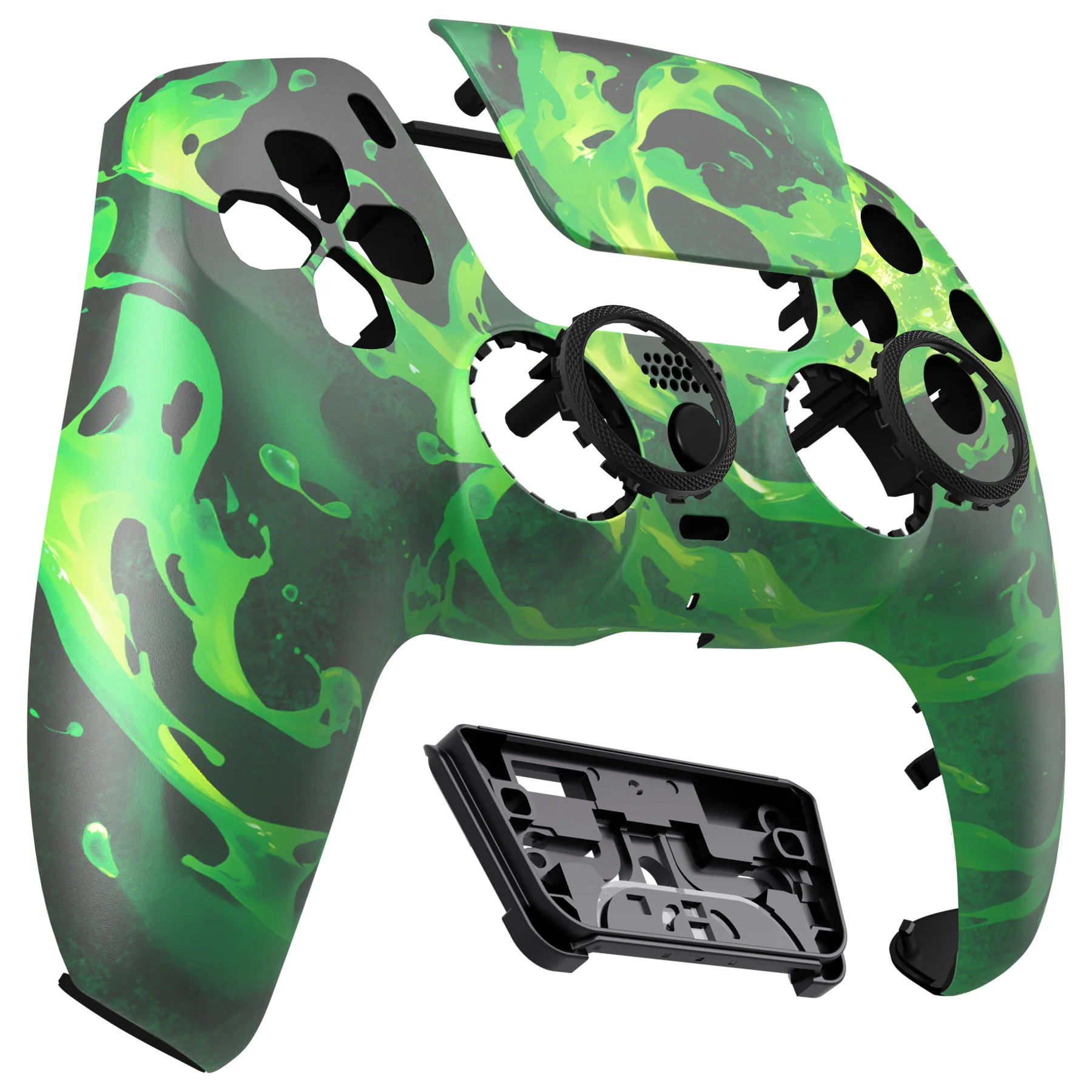eXtremeRate LUNA Redesigned Replacement Front Shell with Touchpad Compatible with PS5 Controller BDM-010/020/030/040/050/060 - Corrosion Magic - Image 10