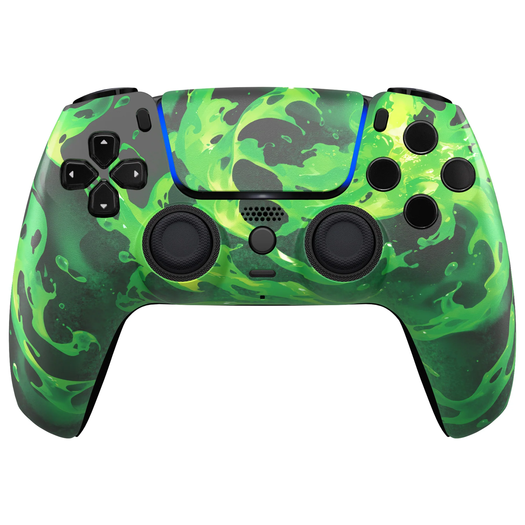 eXtremeRate LUNA Redesigned Replacement Front Shell with Touchpad Compatible with PS5 Controller BDM-010/020/030/040/050/060 - Corrosion Magic - Image 2